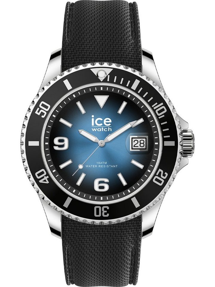 L, steel- Deep ice-watch green 020343, Quarzuhr Kunststoff Material: ICE