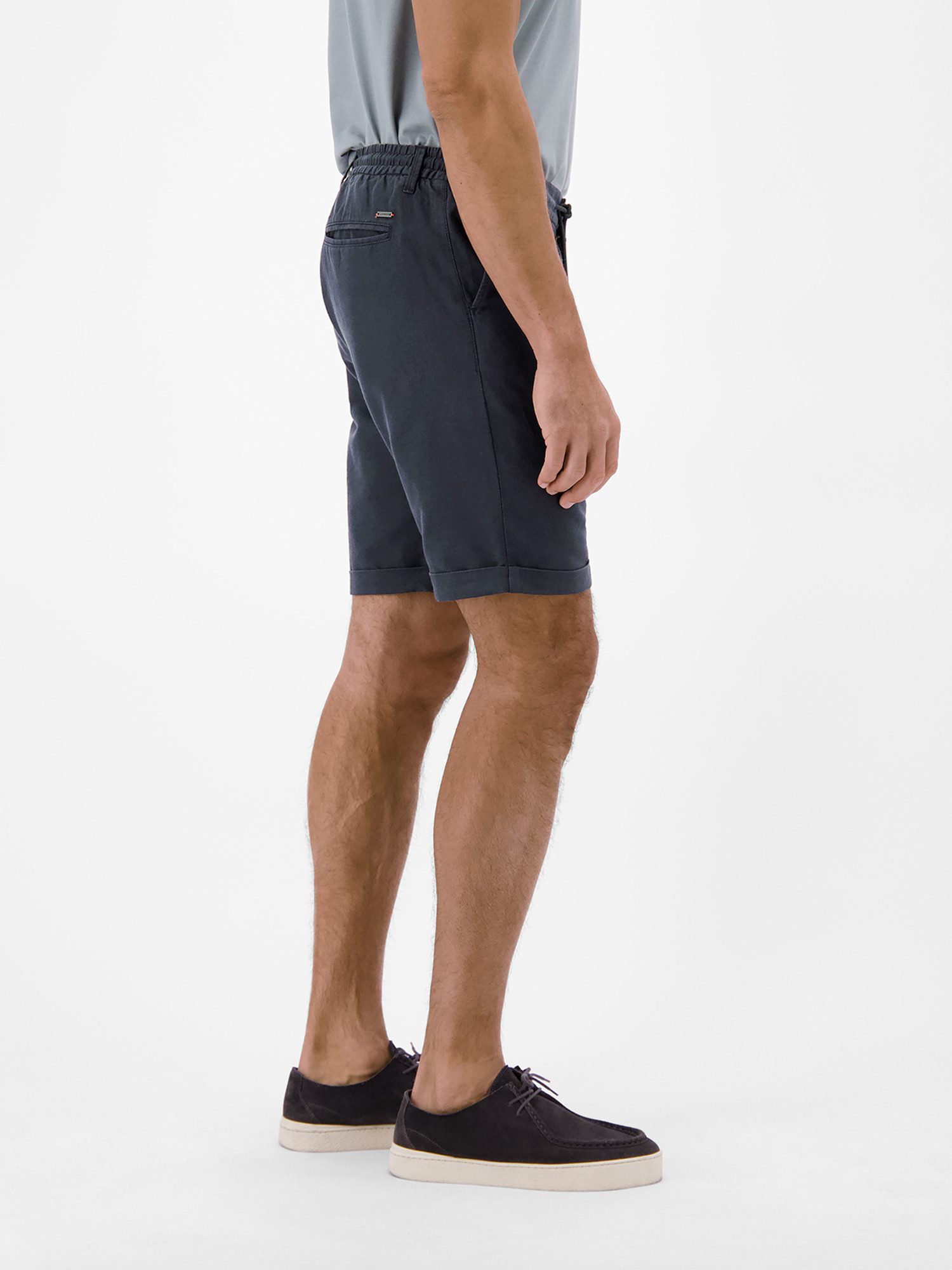 LERROS Chinoshorts Chino-Shorts aus Baumwoll-Leinen-Mischgewebe Chino Hose Herren kurz, Tunnelzugbund und Gürtelschlaufen, 4 Taschen