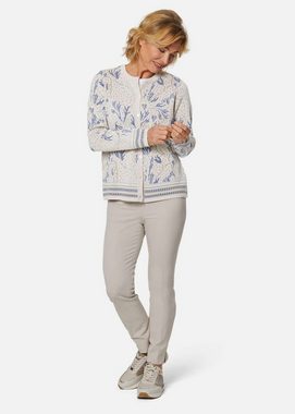 GOLDNER Strickjacke Jacquard-Cardigan