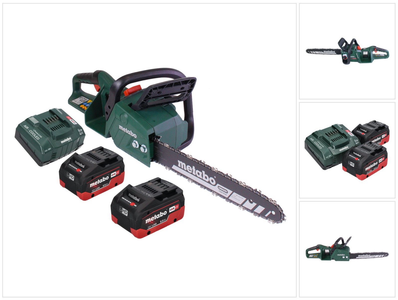 metabo Benzin-Kettensäge MS 36-18 LTX BL 40 Akku Kettensäge 36 V (2x 18 V) 40 cm 22 m/s Brus
