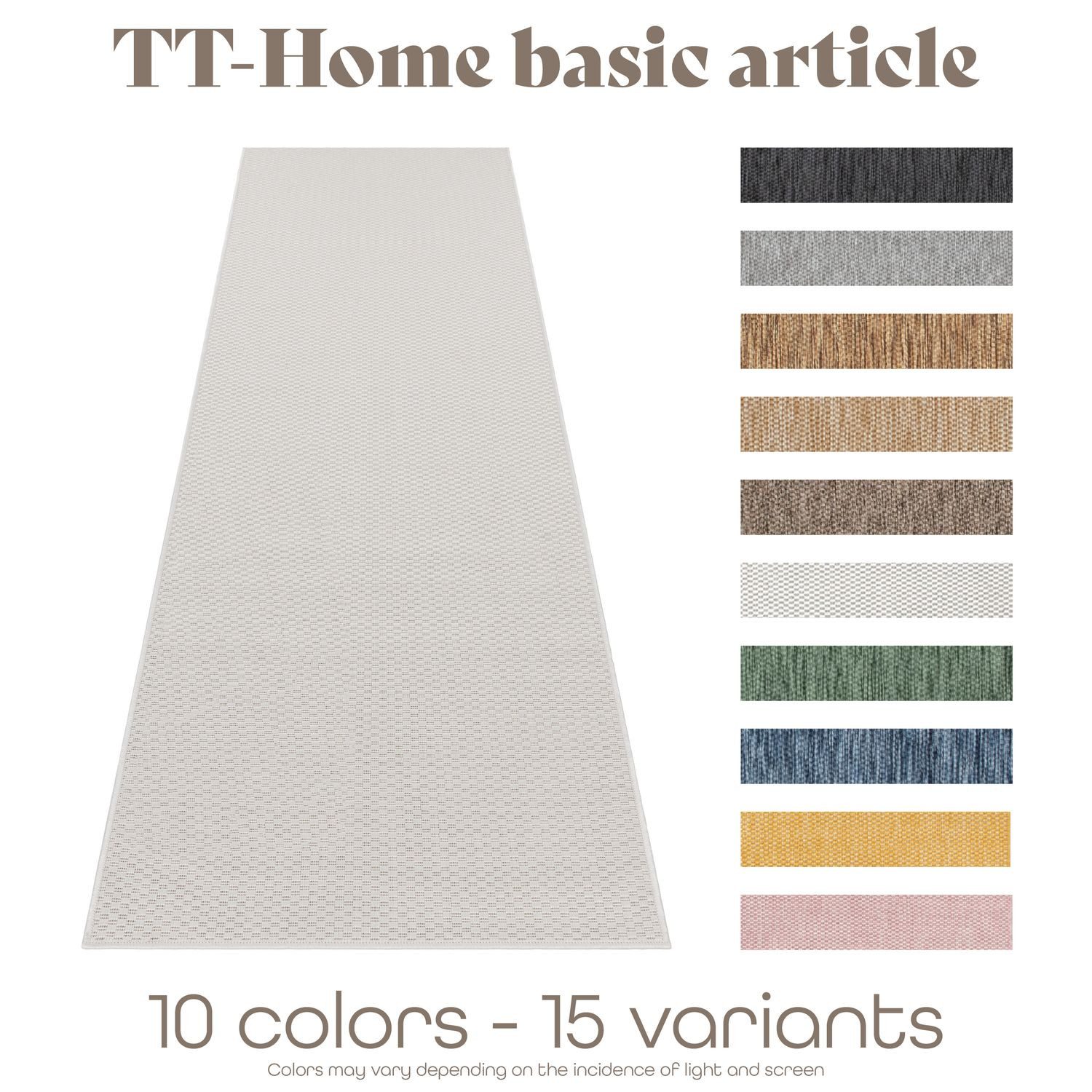 TT Home Teppich, Rechteckig, Höhe: 4 mm, Teppich Outdoor Wohnzimmer Esszimmer Balkon Wetterfest