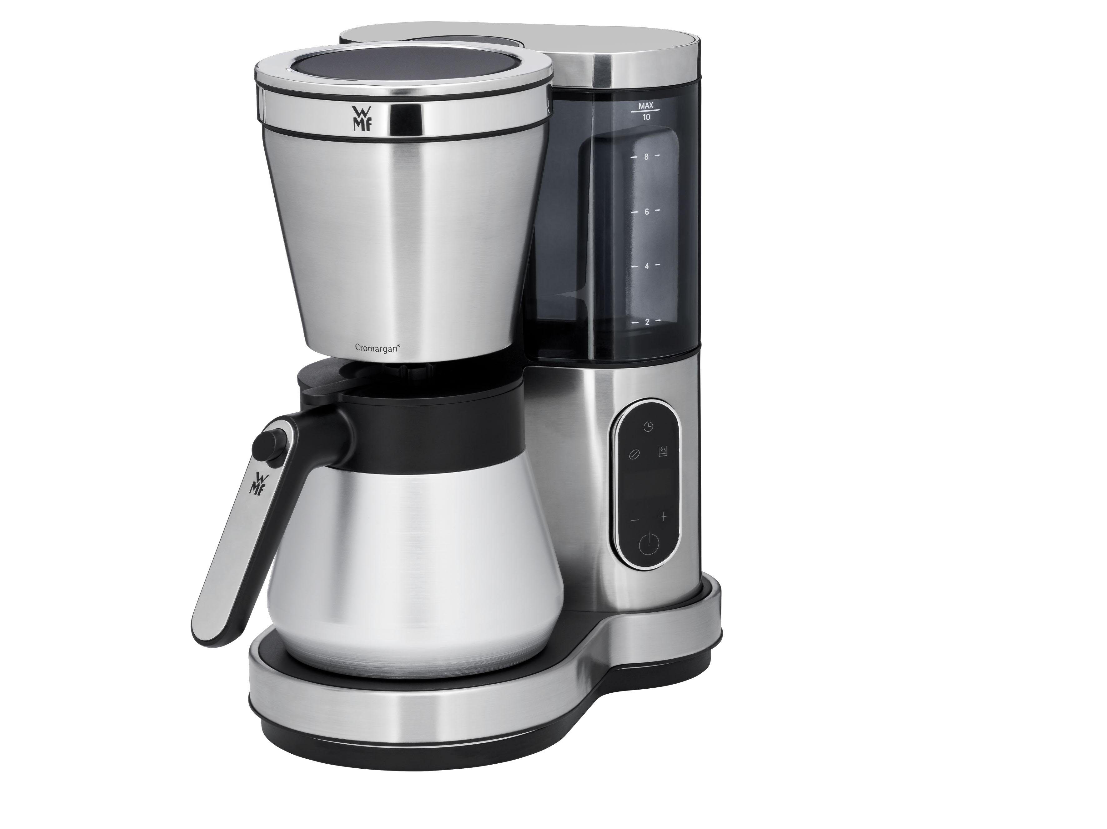 WMF Filterkaffeemaschine Lumero Aroma, Papierfilter 1x4, mit Thermokanne silberfarben