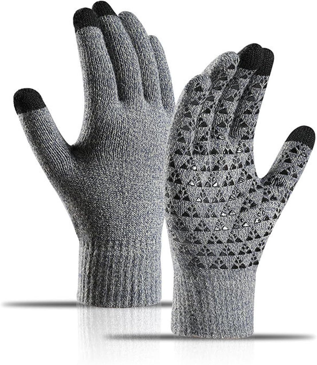 Coonoor Strickhandschuhe Winterhandschuhe für Herren und Damen – Verbesserter Touchscreen Thermo-Strickhandschuh zum Laufen, Autofahren, Wandern