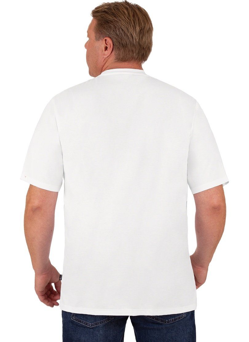 Trigema T-Shirt DELUXE T-Shirt TRIGEMA weiss Baumwolle