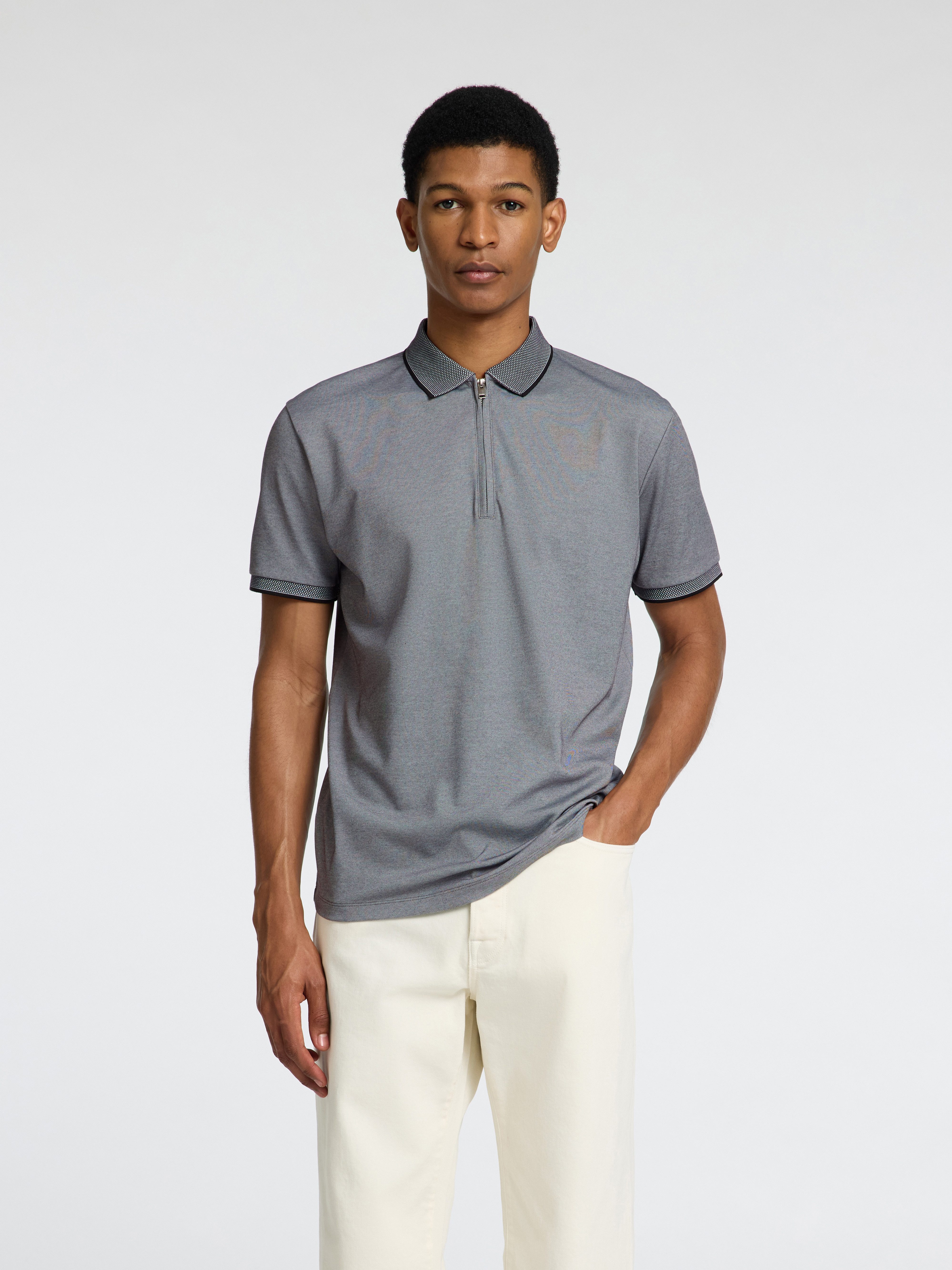 Poloshirt SLHFAVE SPORT ZIP SS POLO NOOS