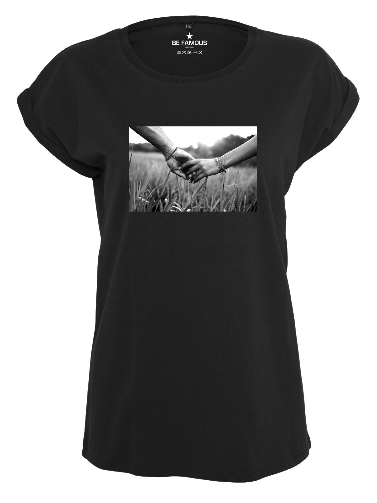 Be Famous Print-Shirt Classic Roll Up Togetherpho (1-tlg., keine)