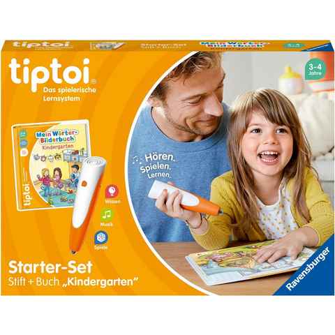 Ravensburger Spiel, tiptoi® Starter-Set: Stift und Wörter-Bilderbuch Kindergarten, Made in Europe, FSC® - schützt Wald - weltweit