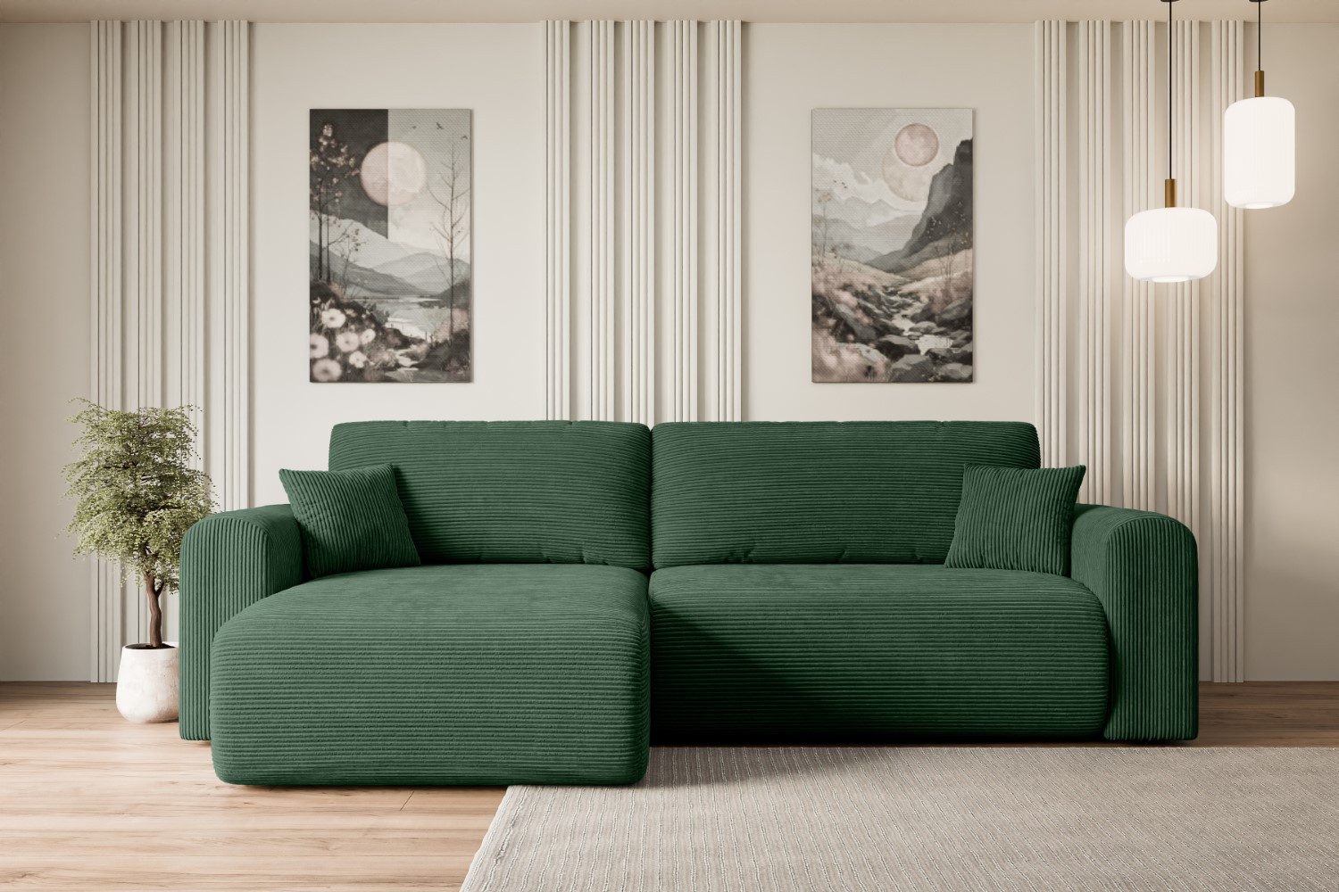 ALTDECOR Ecksofa ORRO-L, Couch mit Schlaffunktion, Wohnzimmer - Wohnlandsch günstig online kaufen