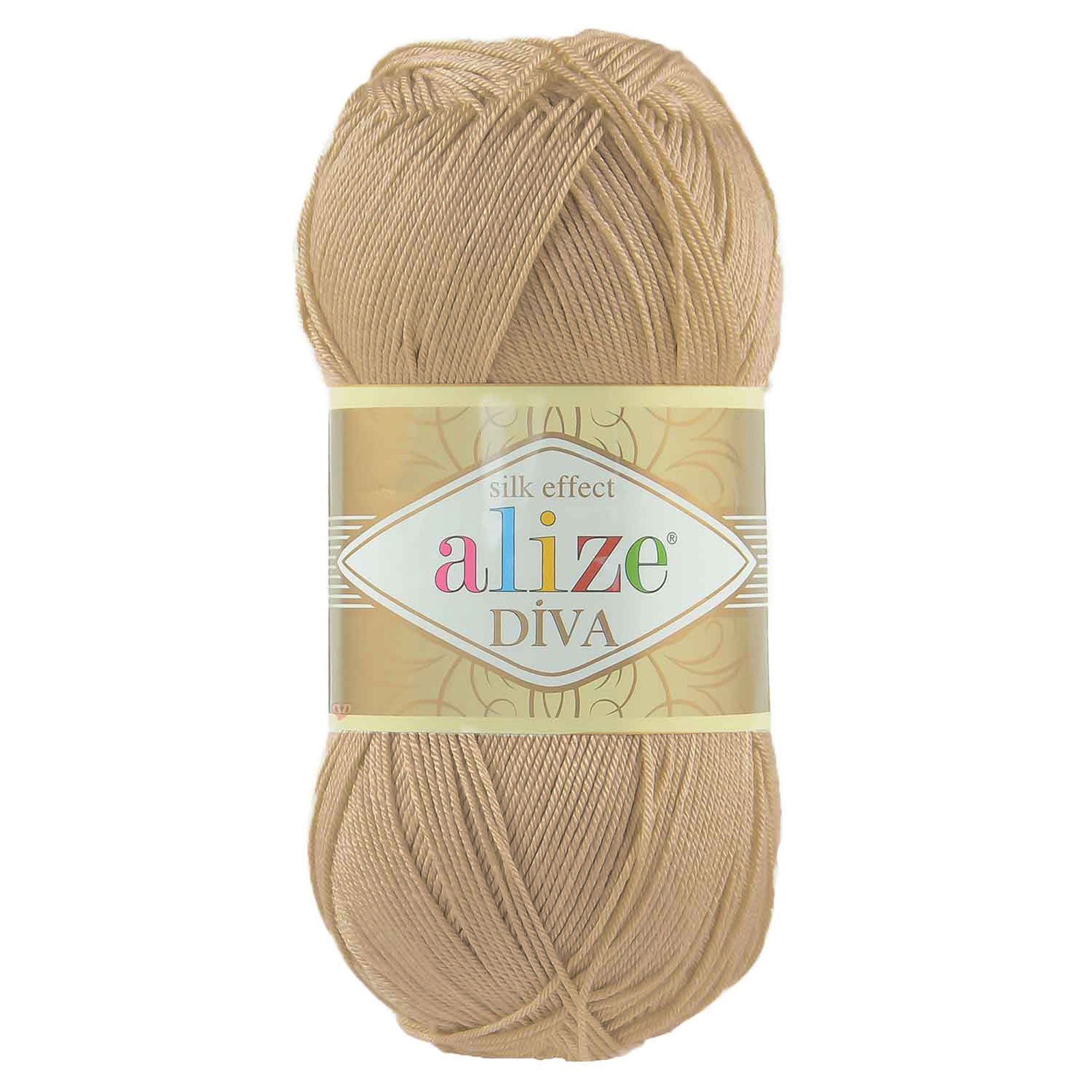 Alize 100g Strickgarn ALIZE DIVA Sommerwolle Häkelgarn Wolle Häkelwolle, 350 m, 878 sand