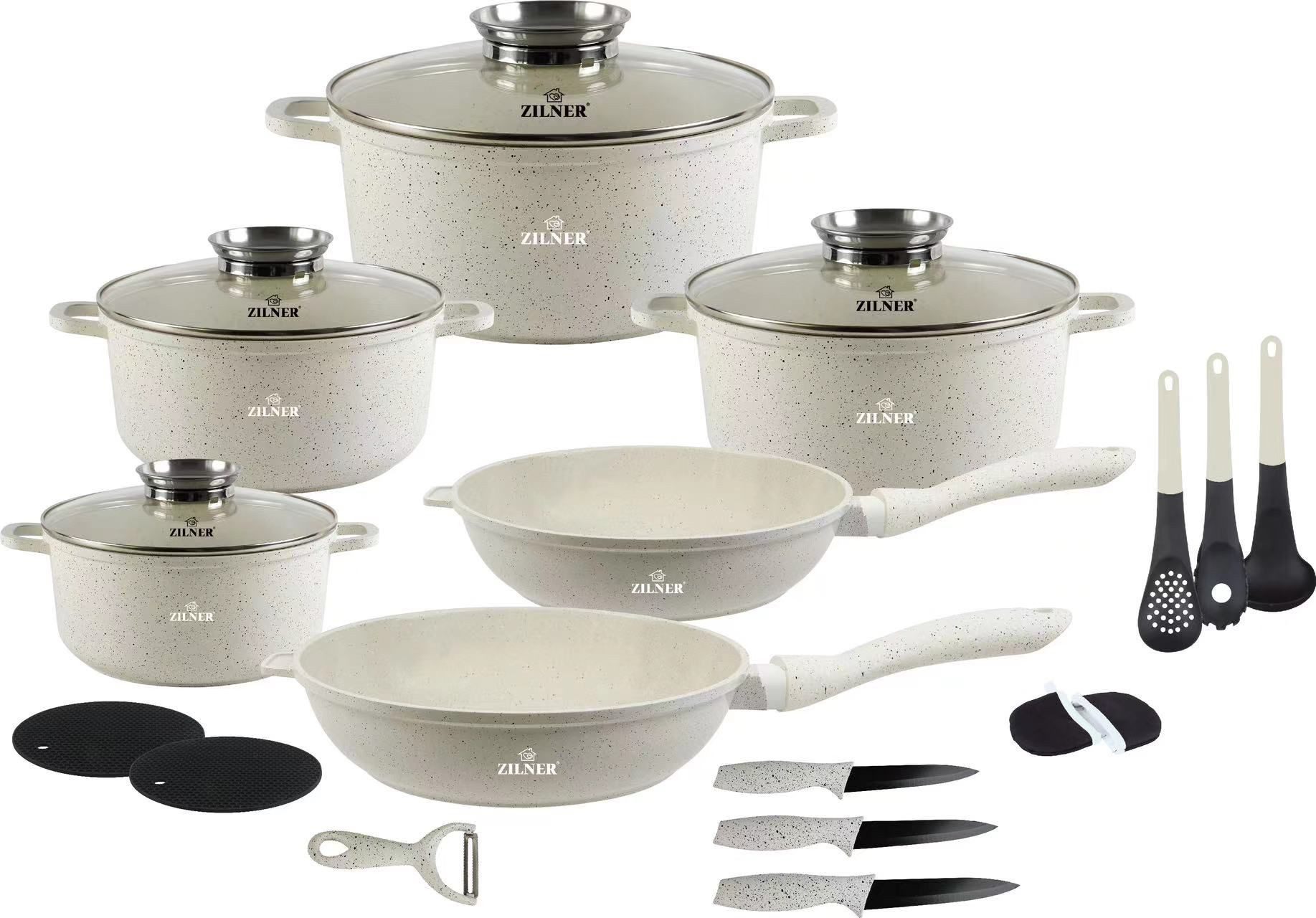Topf-Set Stylische beige Töpfe – Modernes Design & Hervorragende Qualität