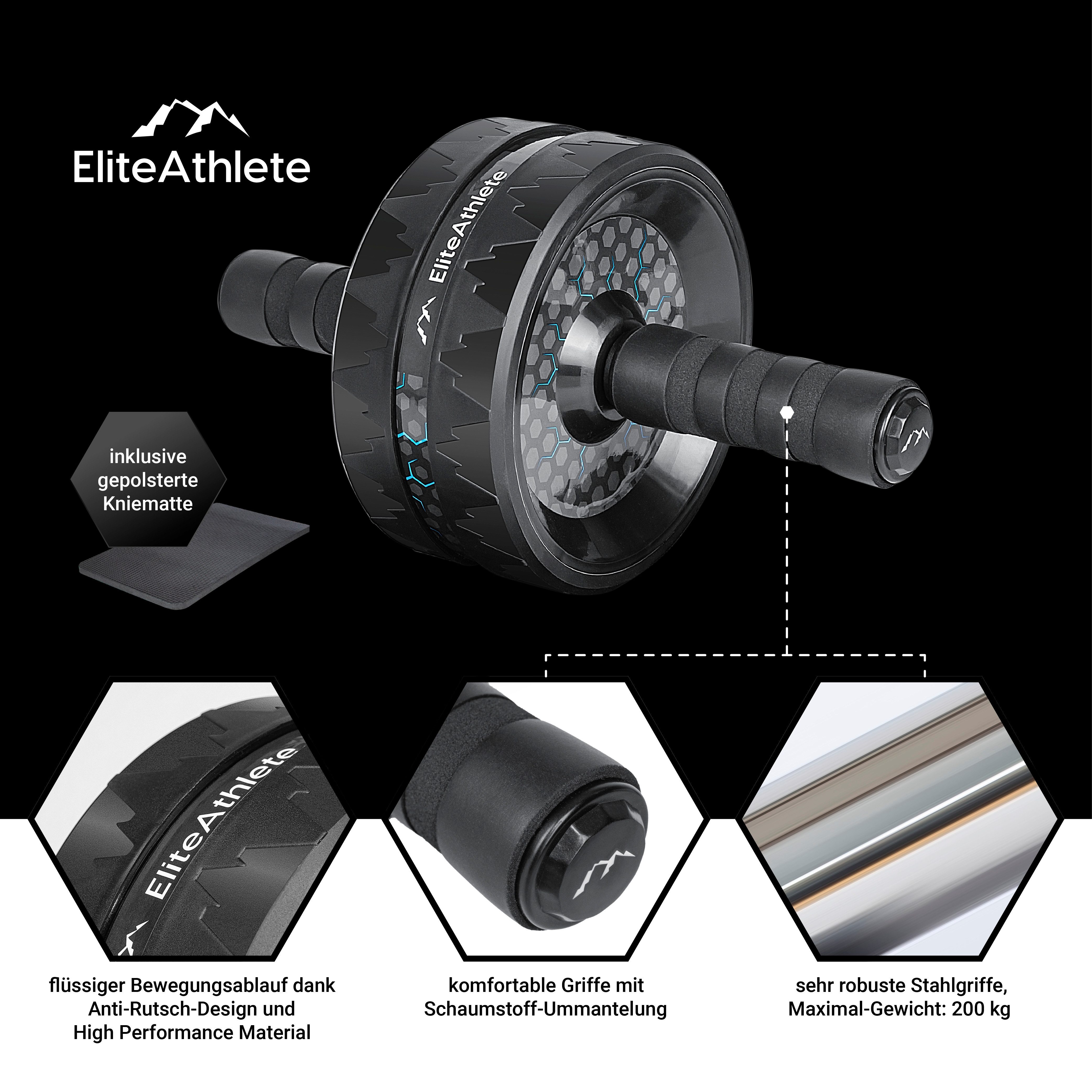 EliteAthlete Bauchtrainer EliteAthlete® Bauchroller Bauchmuskeltrainer AB Roller Bauchtrainer