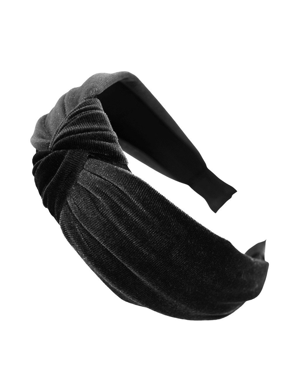 axy Haarreif Breiter Haarreif aus Samt mit Knoten, Vintage Damen Haareifen Haarband