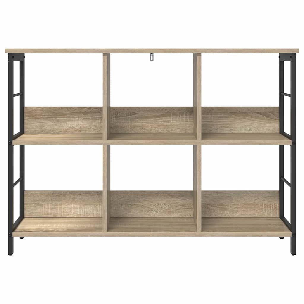 vidaXL Bücherregal Bücherregal 6 Ebenen 102 x 32 x 72,5 cm Holzwerkstoff, 1-tlg. – Bild 5 von 5