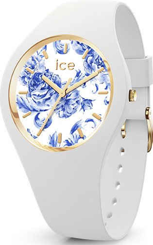 ice-watch Quarzuhr ICE blue - White porcelain - Medium - 3H, 19227