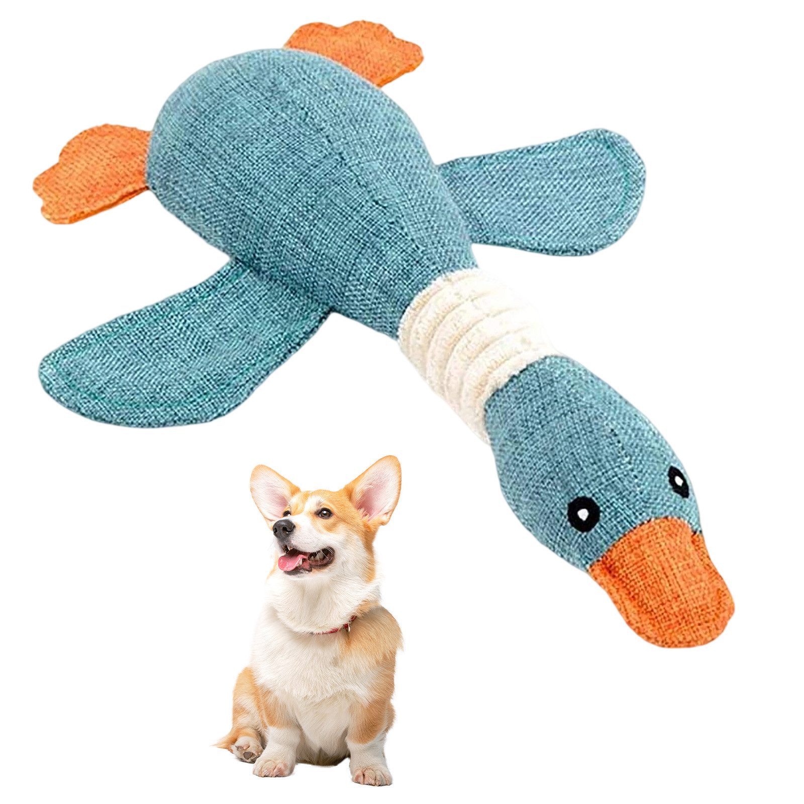 REDOM Tierkuscheltier Quietschendes Gänse Kauspielzeug Plüschtier Haustiers günstig online kaufen