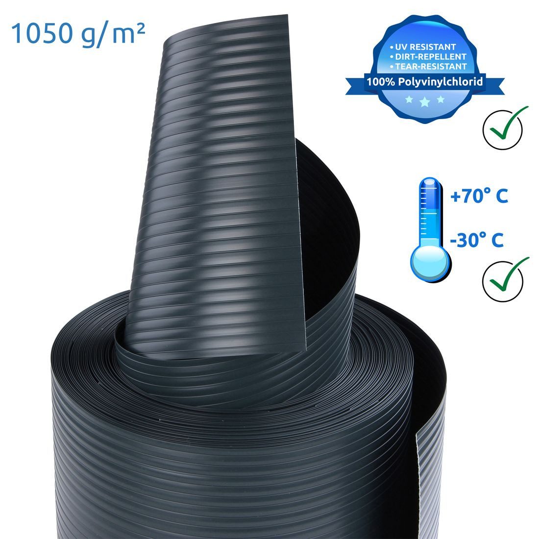 yourGEAR Sichtschutzstreifen yourGEAR 9 Zaun Sichtschutzstreifen aus Hart-P günstig online kaufen