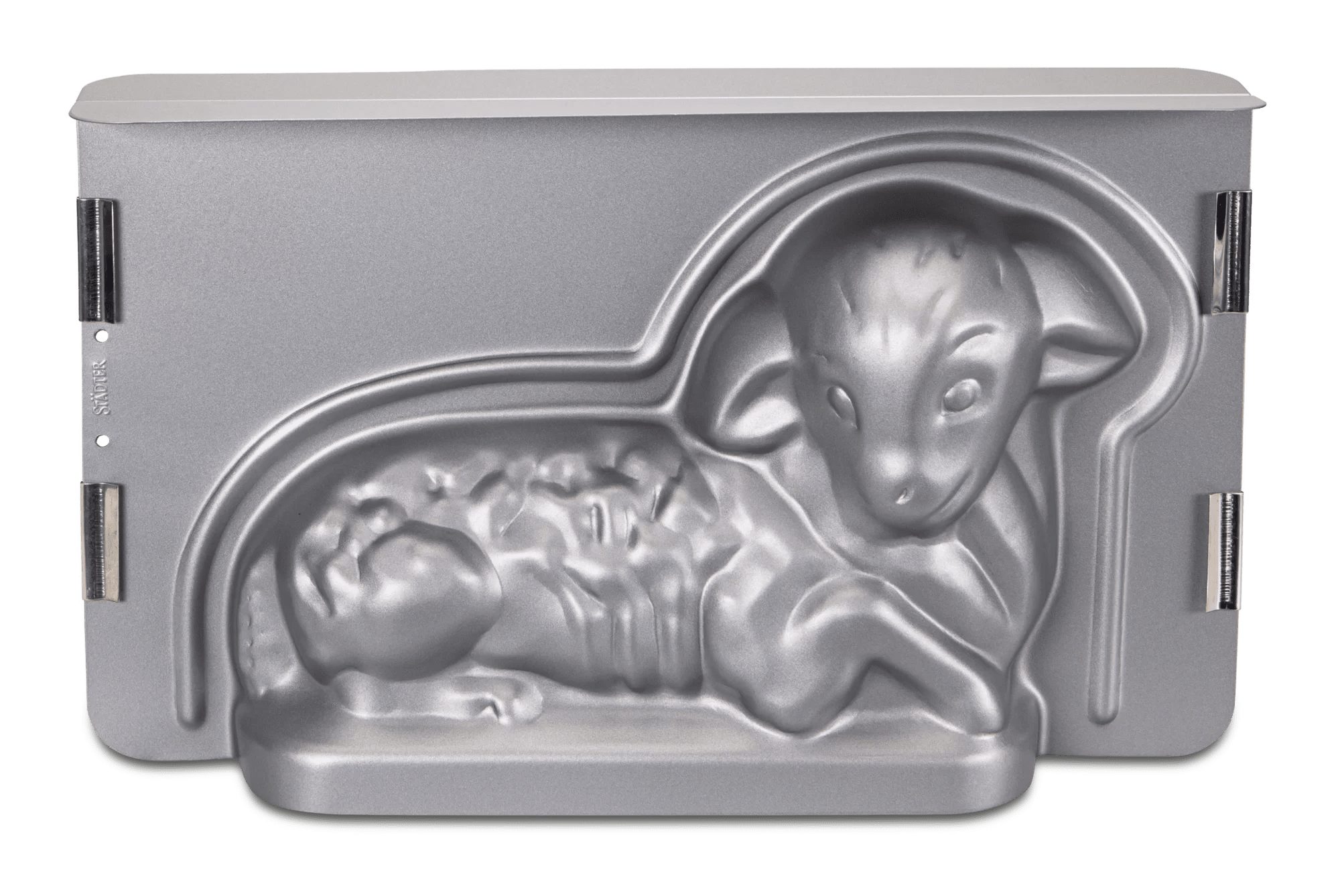 STÄDTER Backform Städter 'we love baking Osterlamm 3D-Backform Metall Silber, 2300ml'