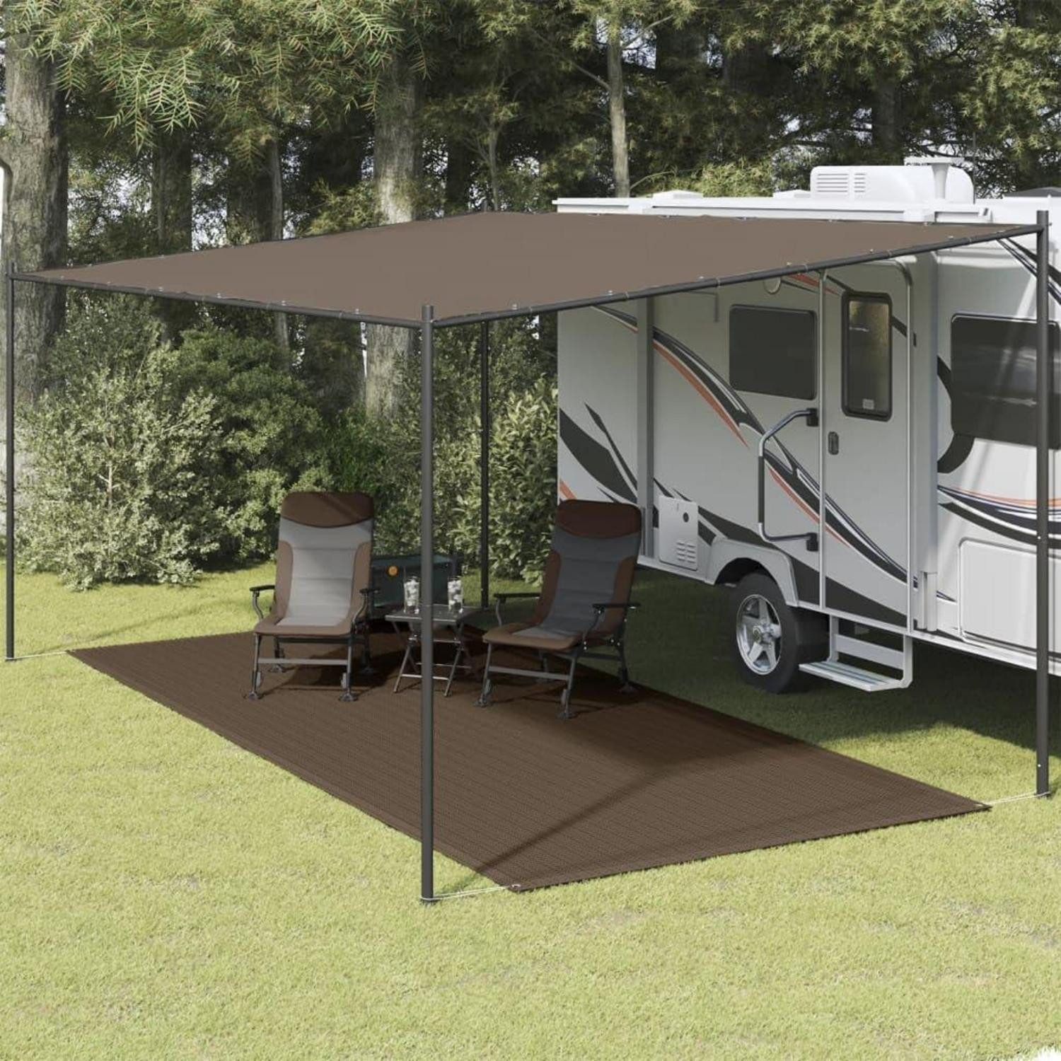 LuxusKollektion Zeltteppiche Zeltteppich Outdoor 250x500 cm Braun, rechteckig, Höhe: 15 mm