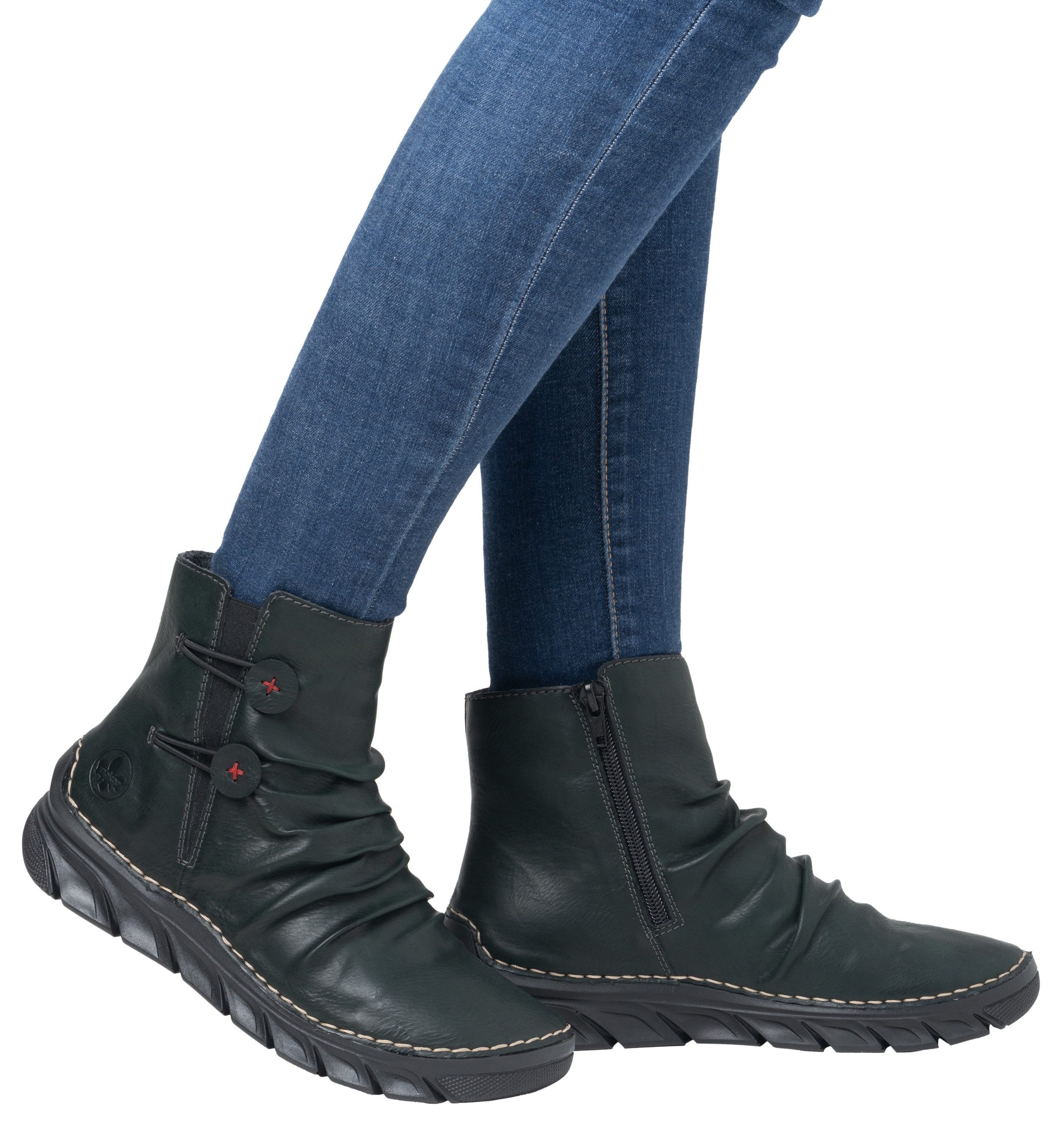 Rieker Stiefelette, Winterboots, Keilsohle, Innenreißverschluss und günstig online kaufen
