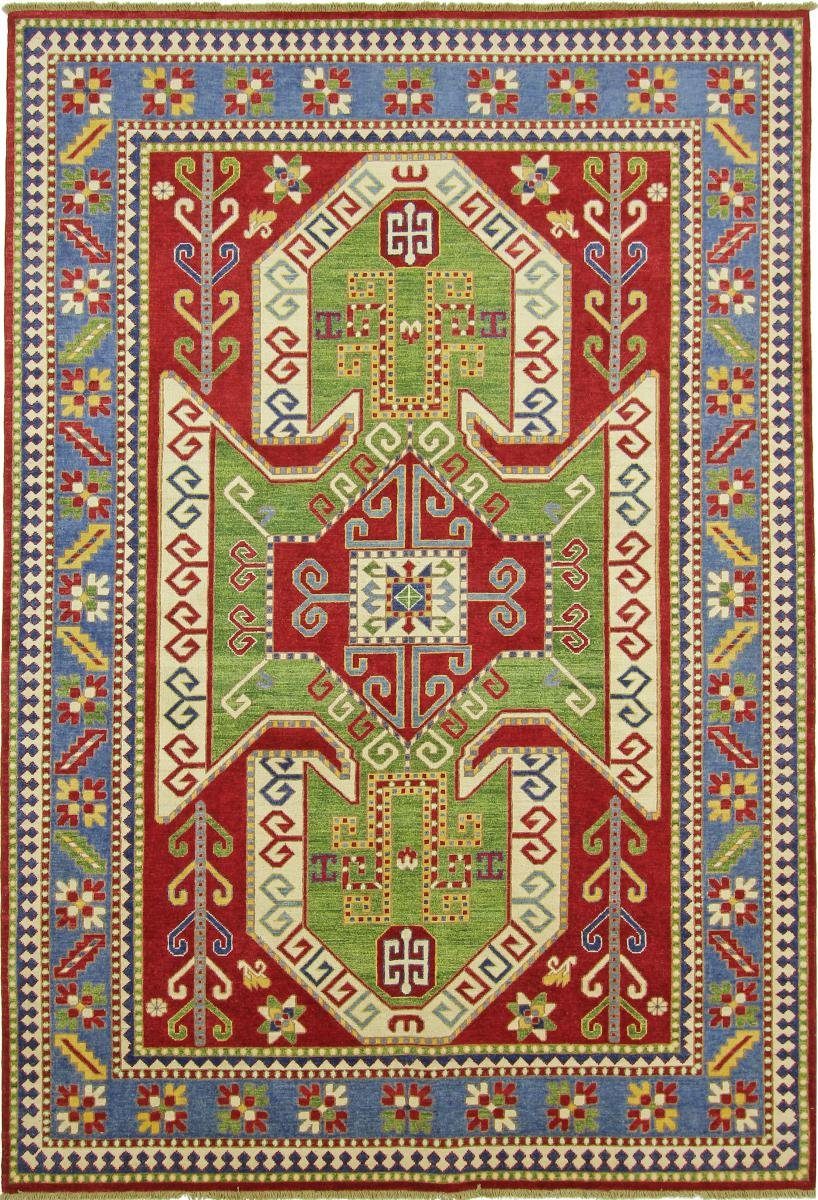 Orientteppich Kazak 204x298 Handgeknüpfter Orientteppich, Nain Trading, rechteckig, Höhe: 5 mm