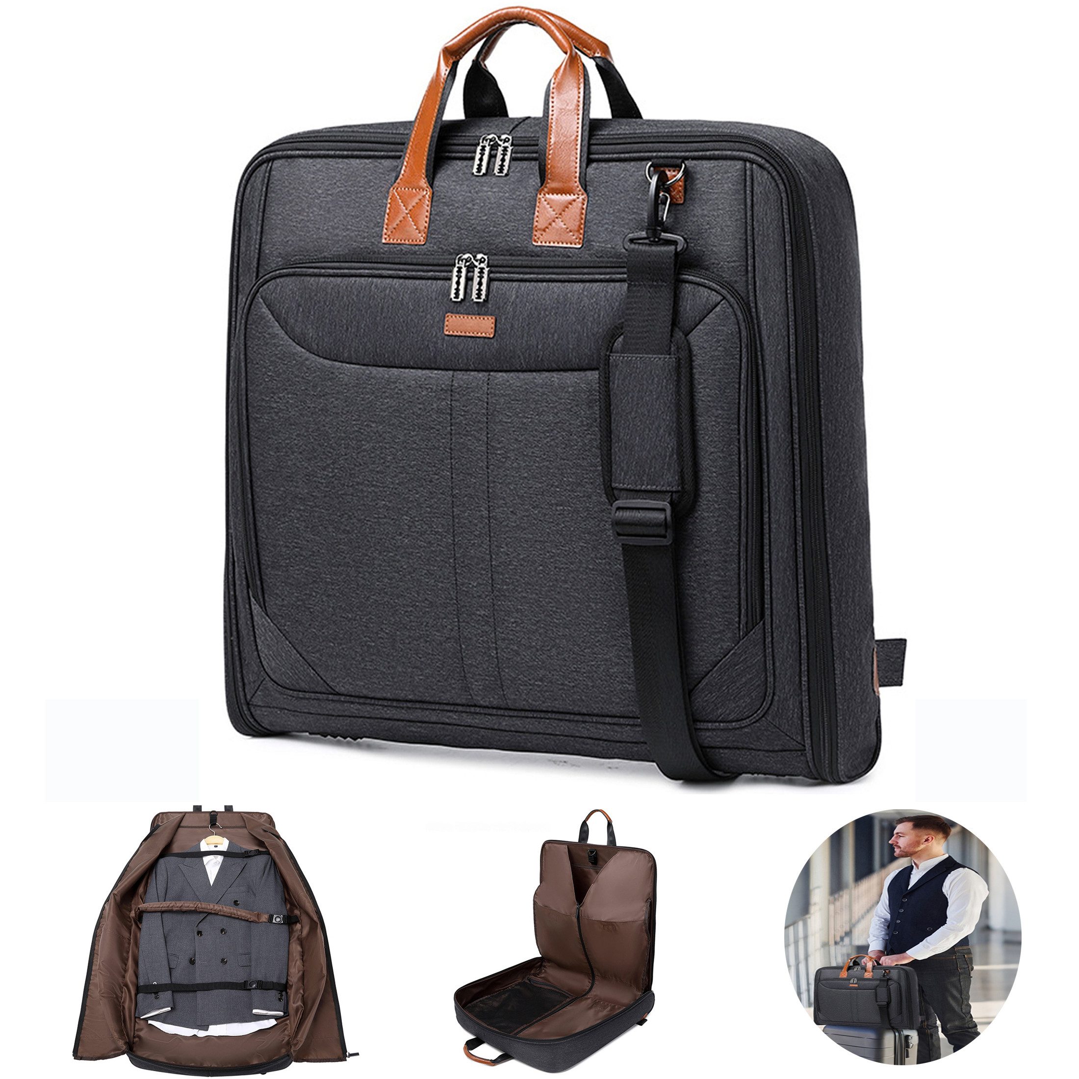 YINDN Reisetasche Kleidersack, Anzugtasche, Handgepäckstasche, 50x54x8cm, günstig online kaufen