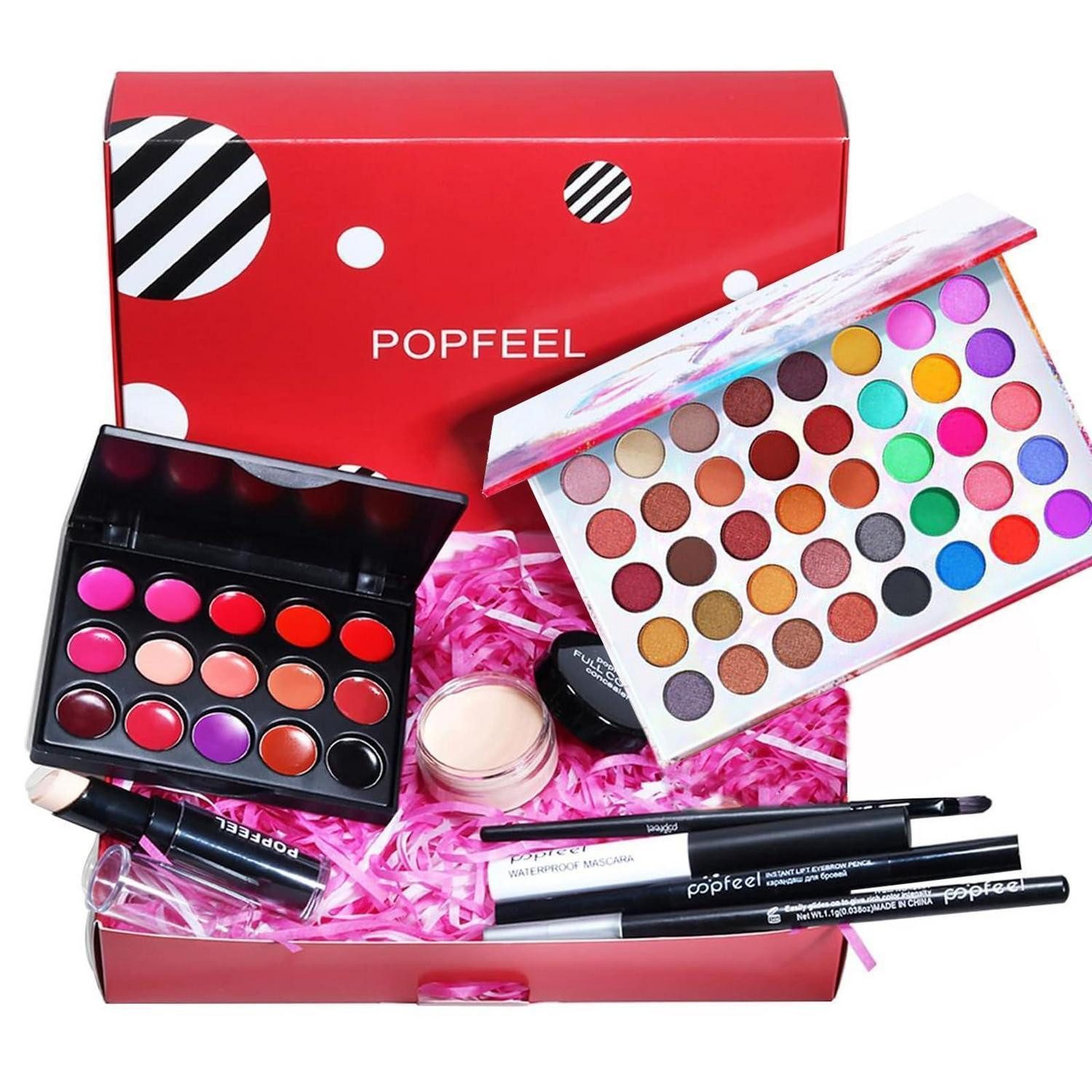 LuxusKollektion Schmink-Set Make-up Set 8-tlg Damen Profi Schminkset