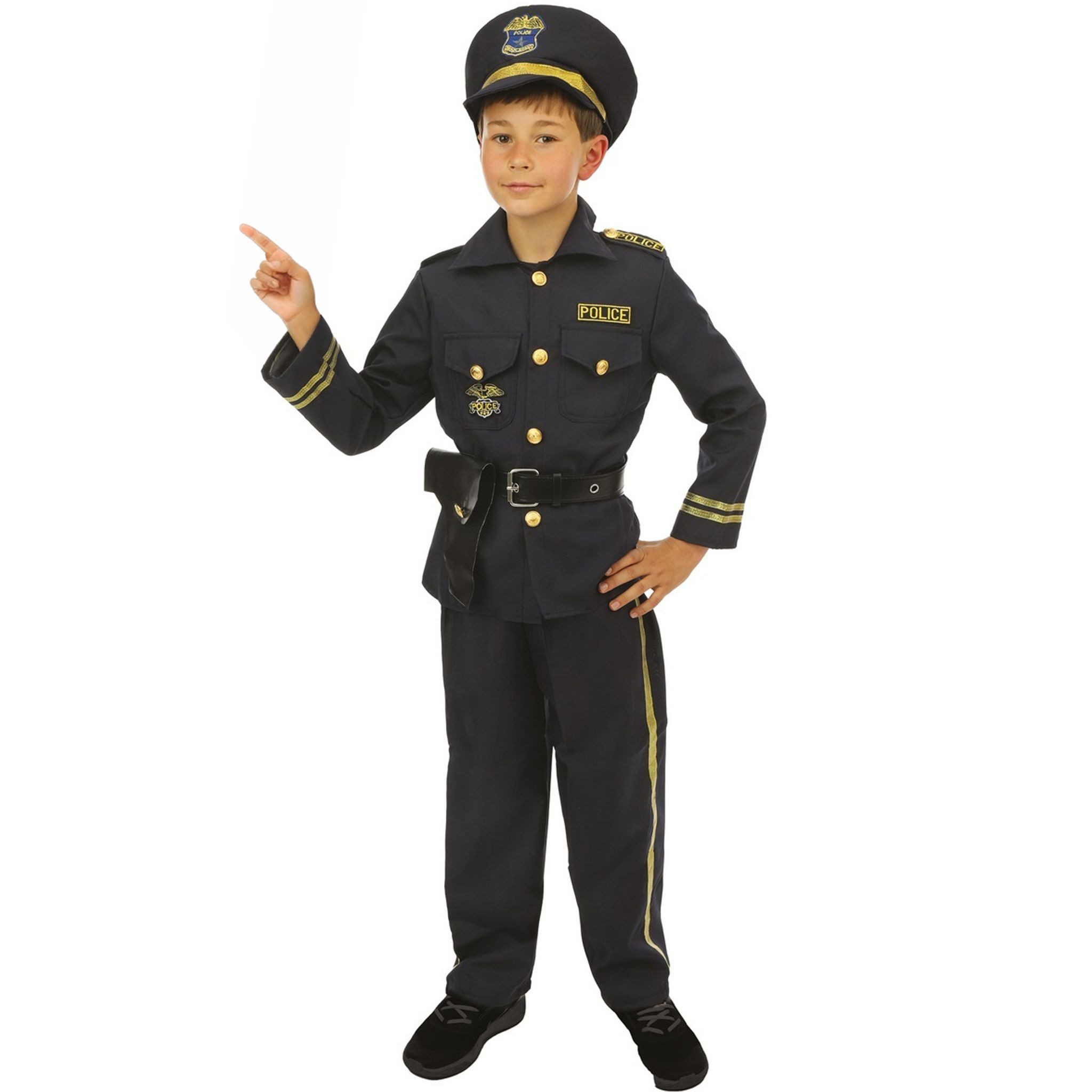Kostüm Polizei Kostüm Kinder mit Mütze