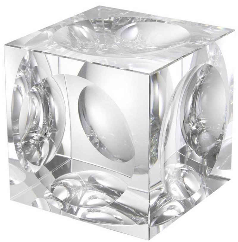 Casa Padrino Dekoobjekt Designer Deko Objekt Kristallglas Würfel 15 x 15 x H. 15 cm - Luxus Qualität
