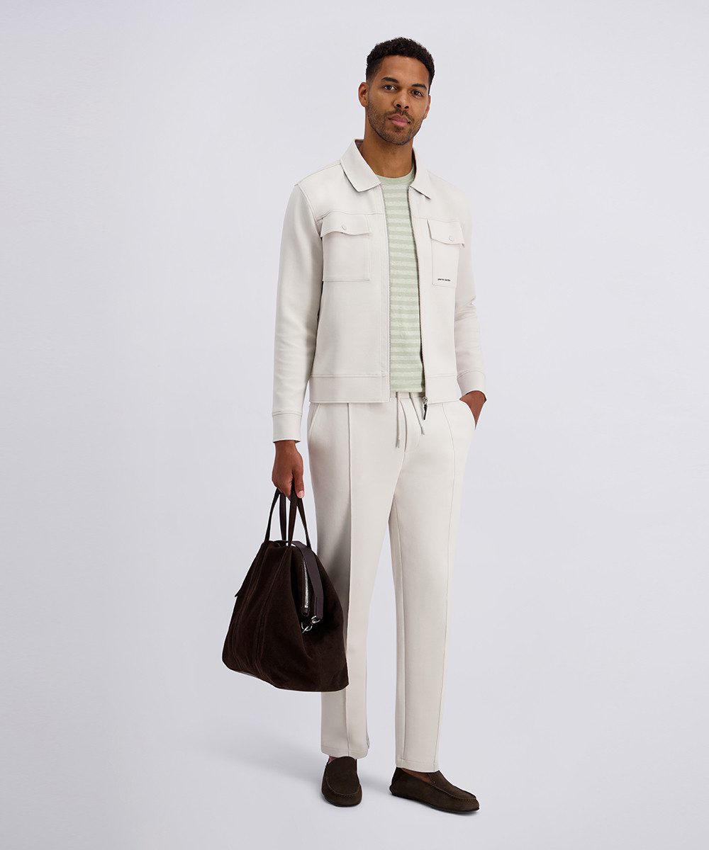 Pierre Cardin Kurzjacke Elastische Sweatware mit hohem Baumwollanteil