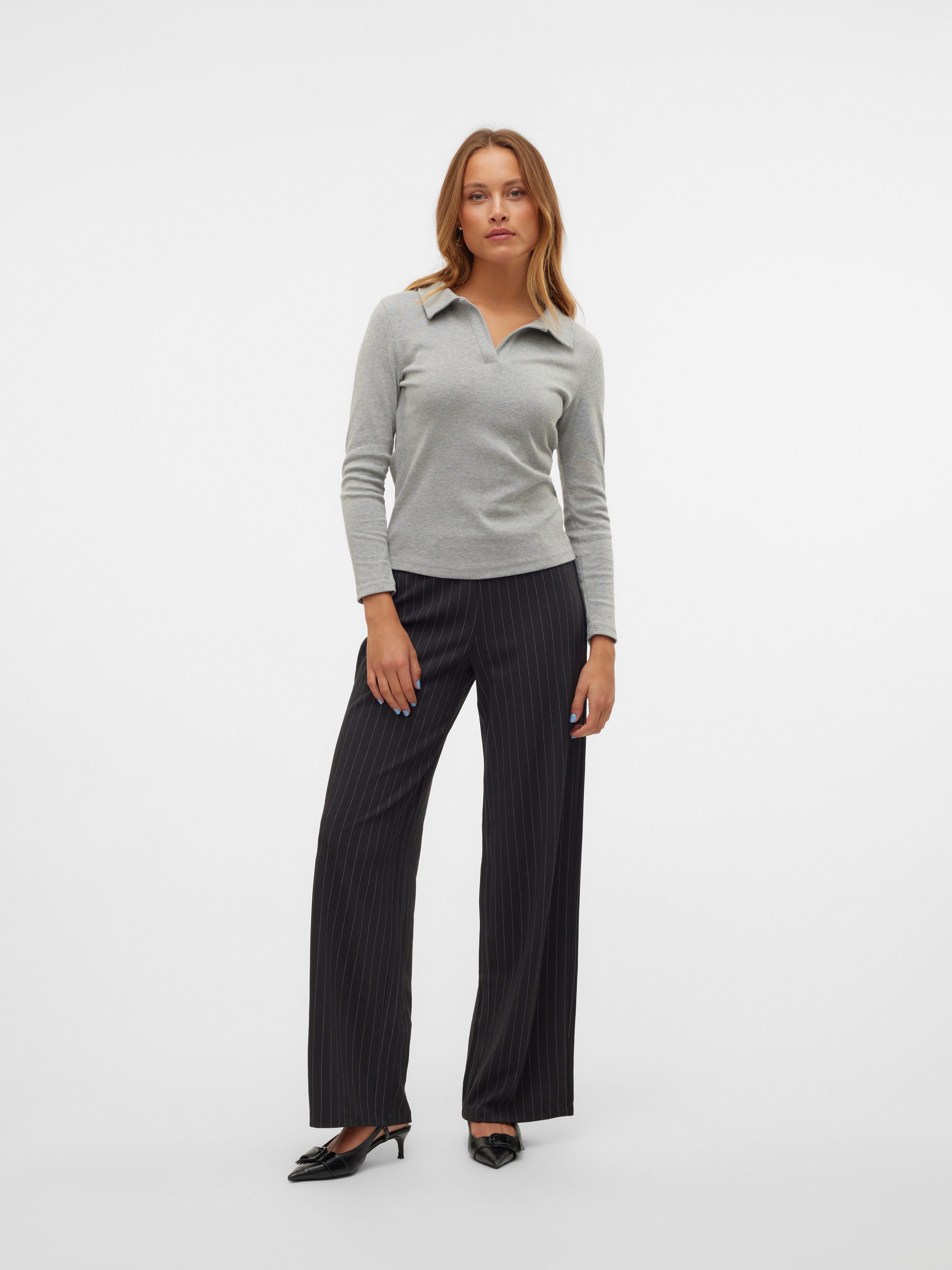 Vero Moda Schlupfhose VMBERLIN MY MW WIDE PRINT PANT NOOS