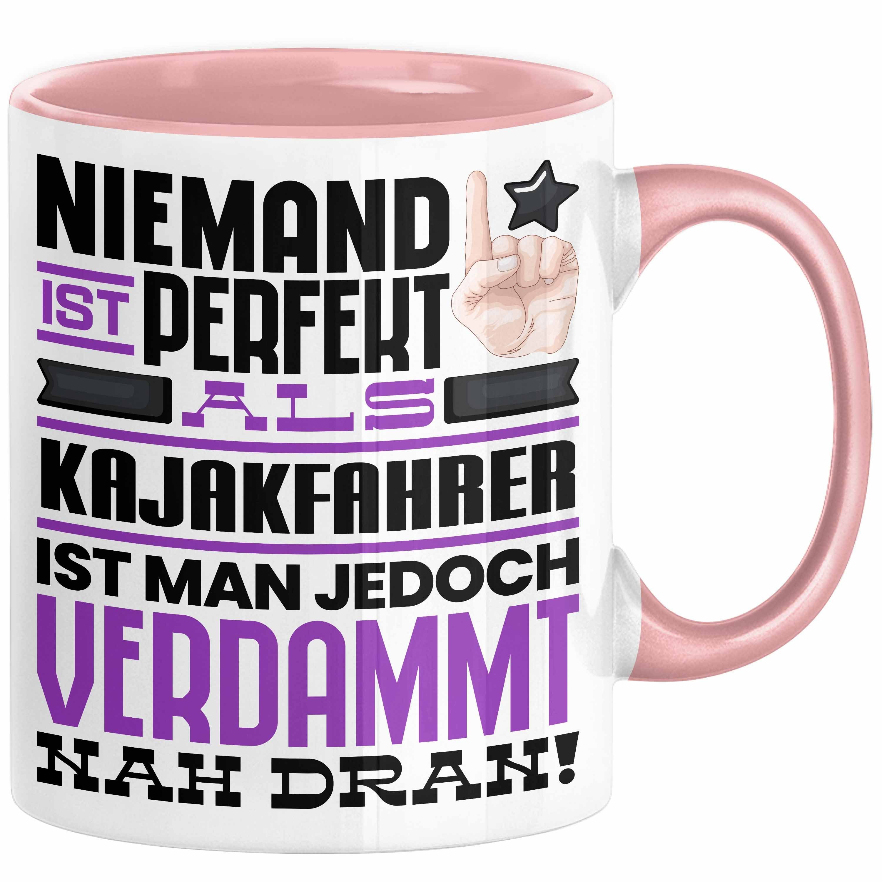 Trendation Tasse Kajakfahrer Geschenk Tasse Lustige Geschenkidee für Kajakfahrer Geburt