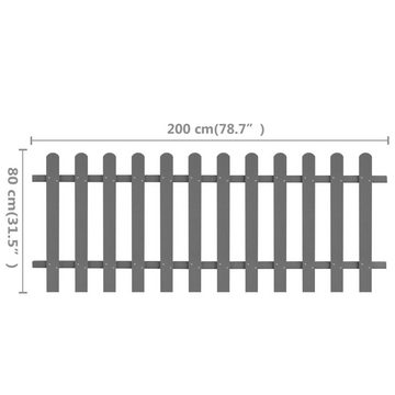 DOTMALL Gartenzaun Lattenzaun WPC 200x80 cm