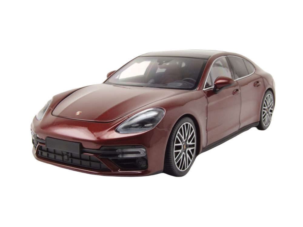 Modellauto Porsche Panamera Turbo S 2020 dunkelrot metallic