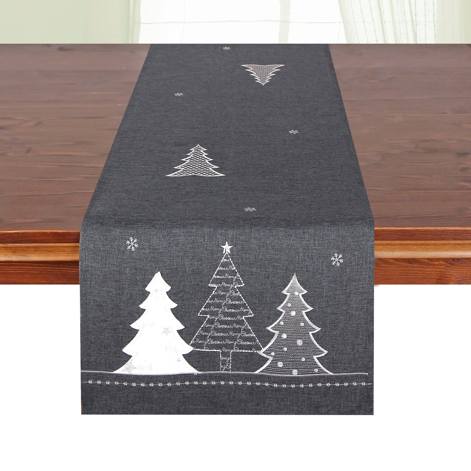 Delindo Lifestyle Tischläufer Tannenbaum (1-tlg), Glattes günstig online kaufen