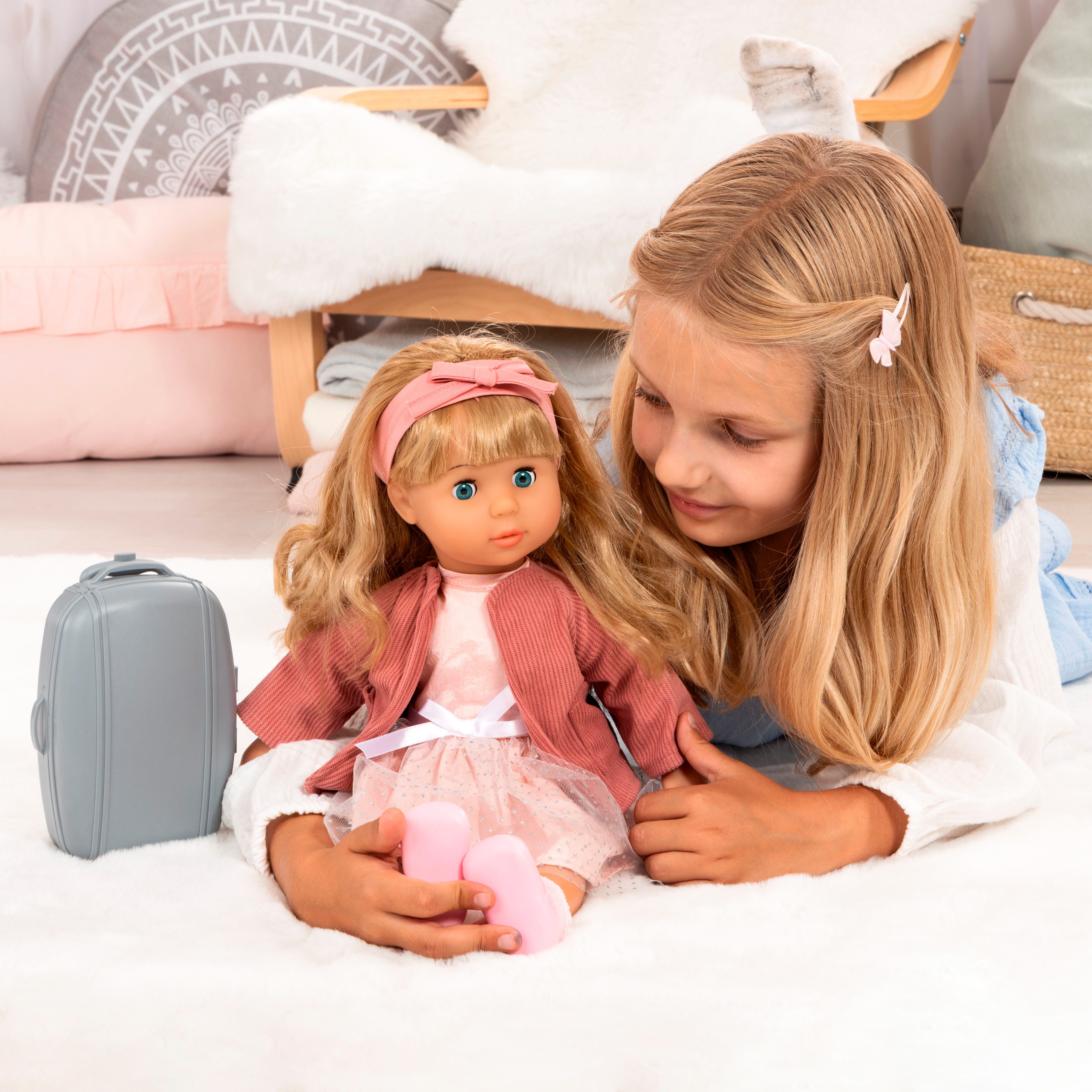 Bayer Stehpuppe Charlene, 46 cm, altrosa, mit Funktion günstig online kaufen