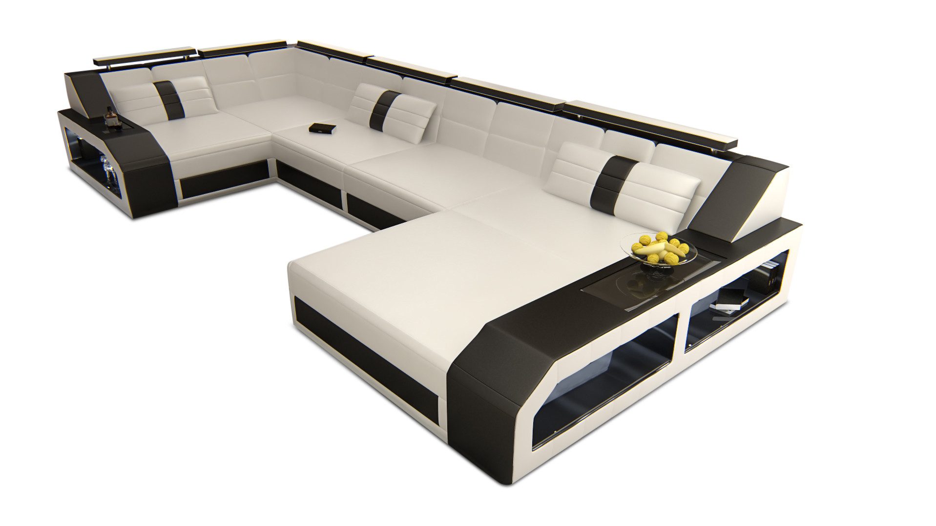 Sofa Dreams Wohnlandschaft Sofa Leder Ledercouch günstig online kaufen