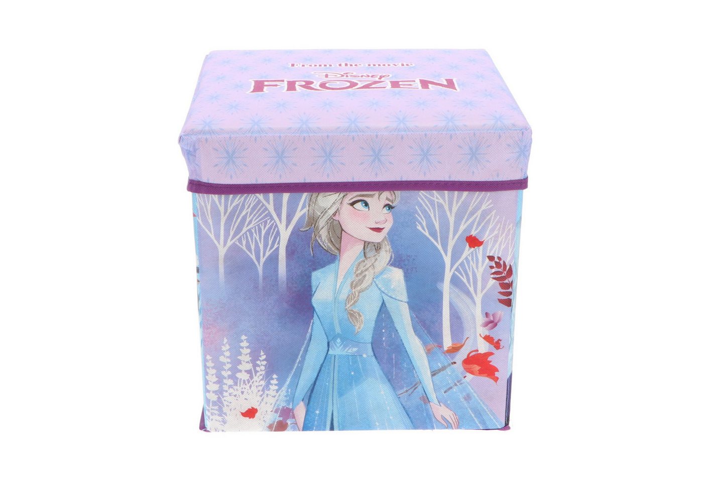 Thumbnail - Disney Frozen Aufbewahrungsbox Frozen Sitzbox Aufbewahrungsbox mit Frozen-Design 30x30x30 cm