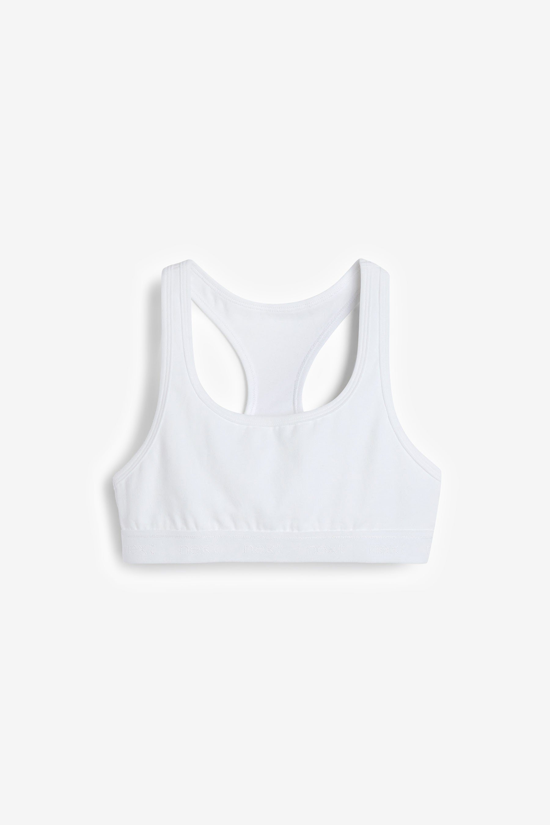 Kurze mit Ringerrücken, Next 3er-Pack Tops White (3-tlg) Crop-Top