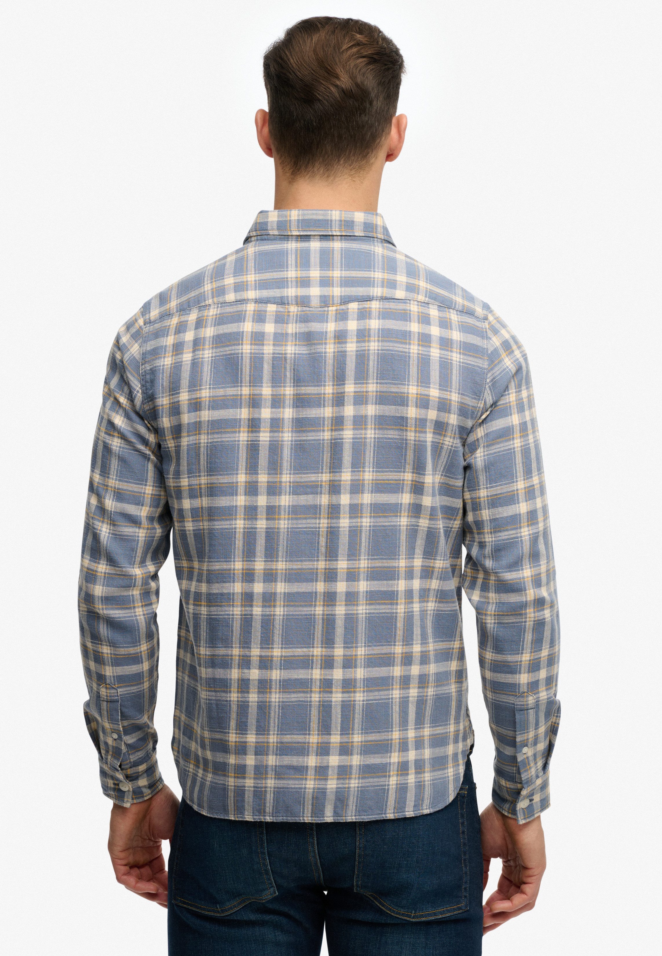 Superdry Langarmhemd MERCHANT LITE CHECK SHIRT