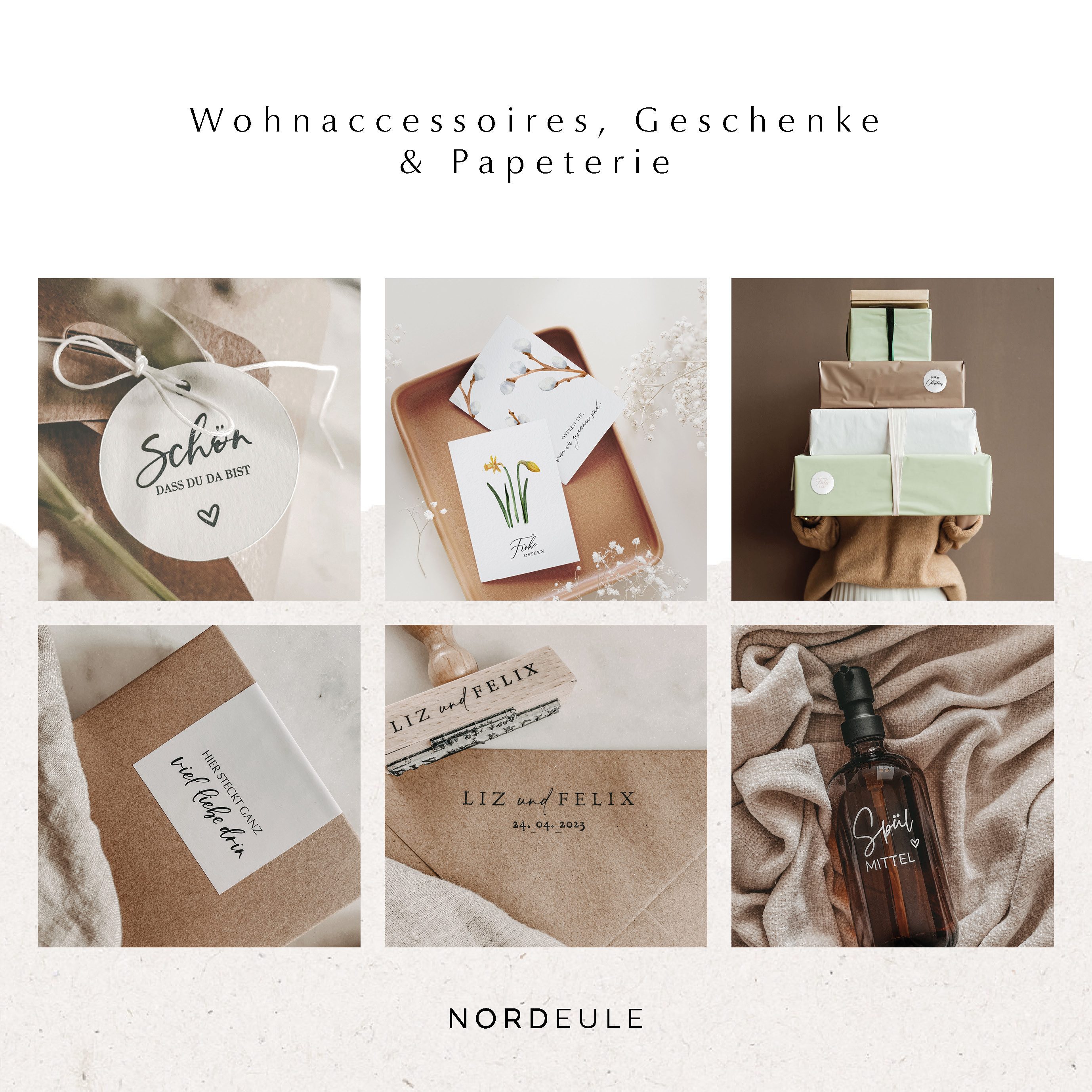 NORDEULE Dekohänger Schön dass du da günstig online kaufen