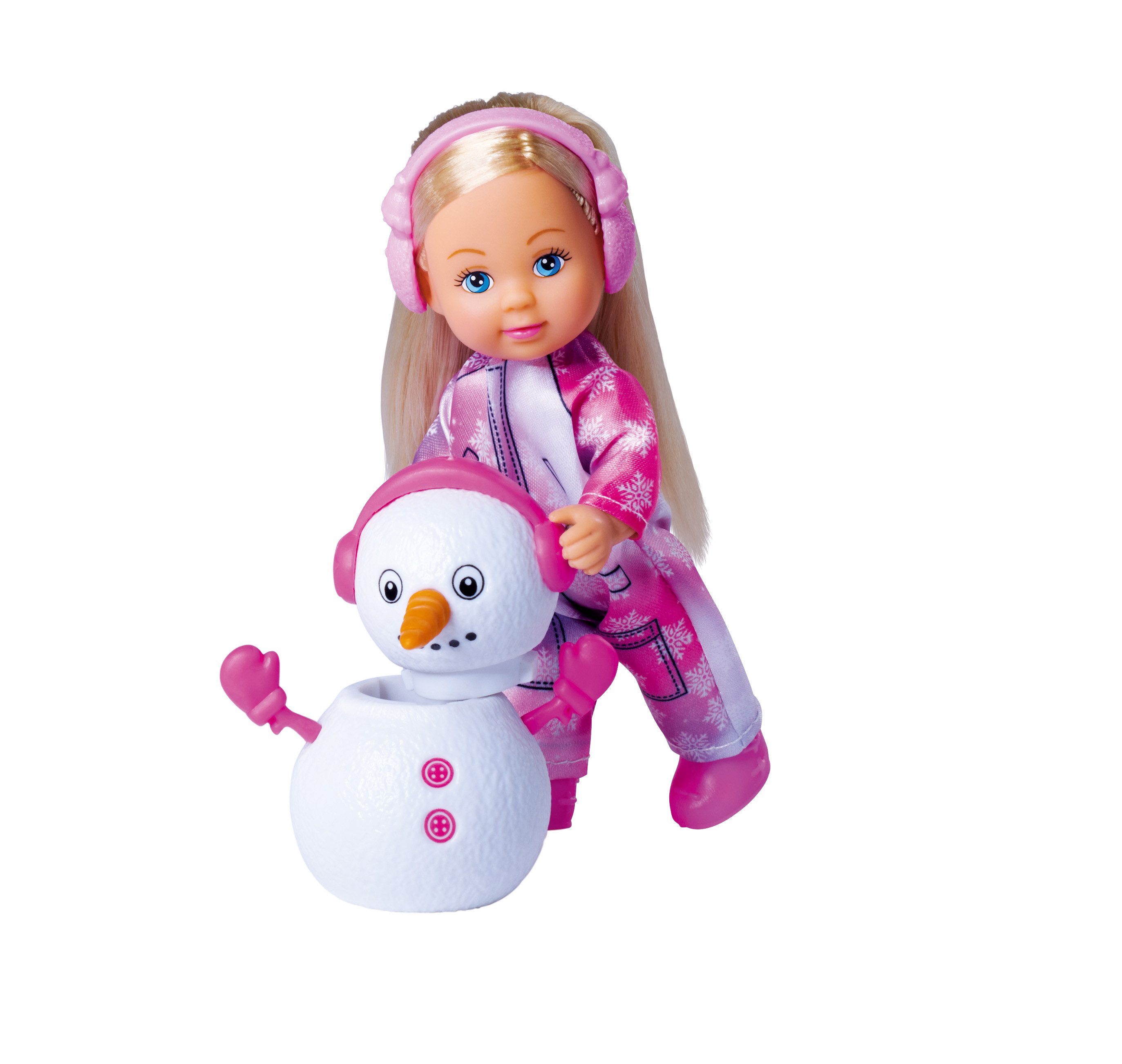 Simba Dickie Anziehpuppe Puppe Evi LOVE Snow mit Schneemann zum Selberbauen günstig online kaufen