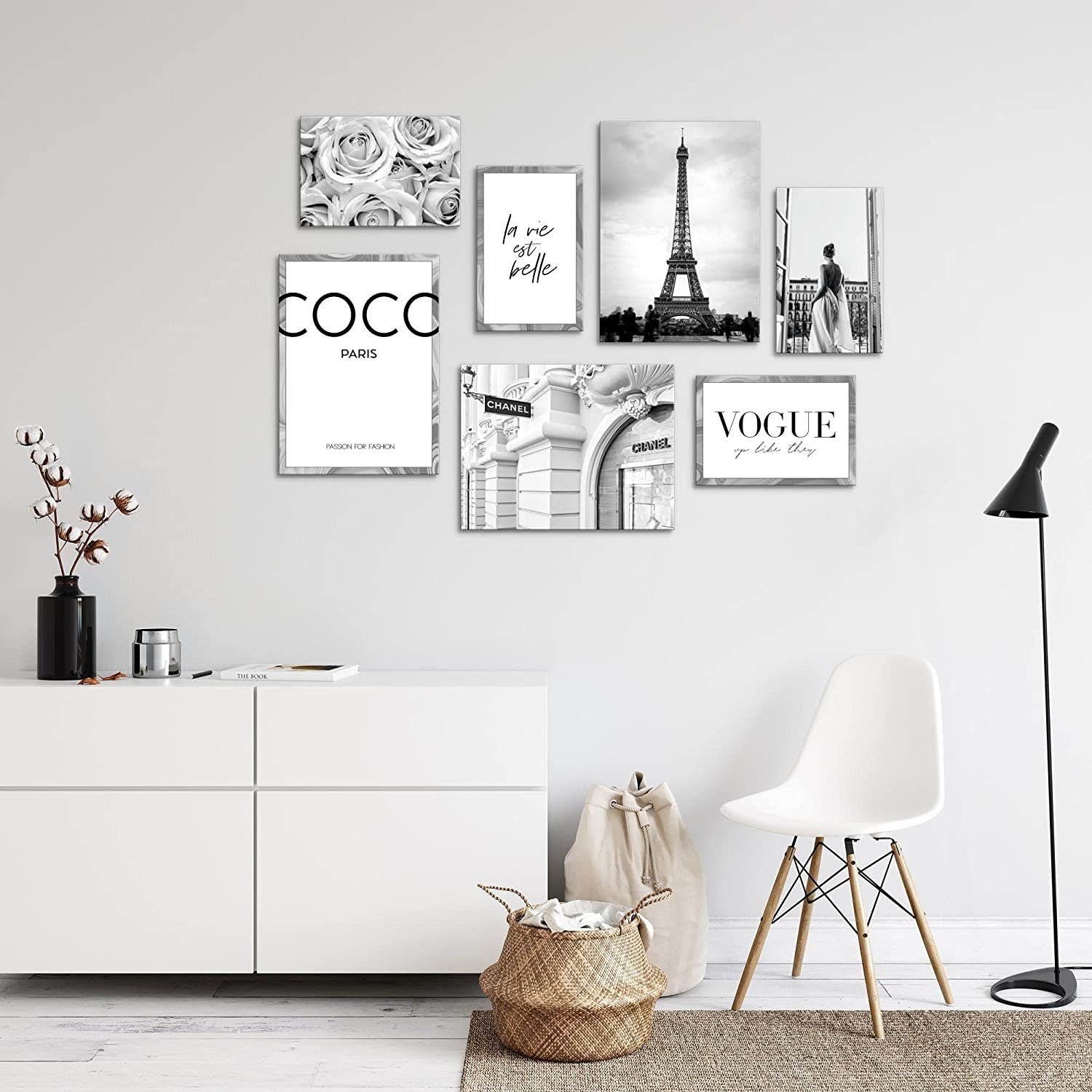 Novart Wandbild Wandbilder Fashion AUFHÄNGFERTIG Mädchen Teenager Paris 100x70 cm, Paris, 100 x 70 cm