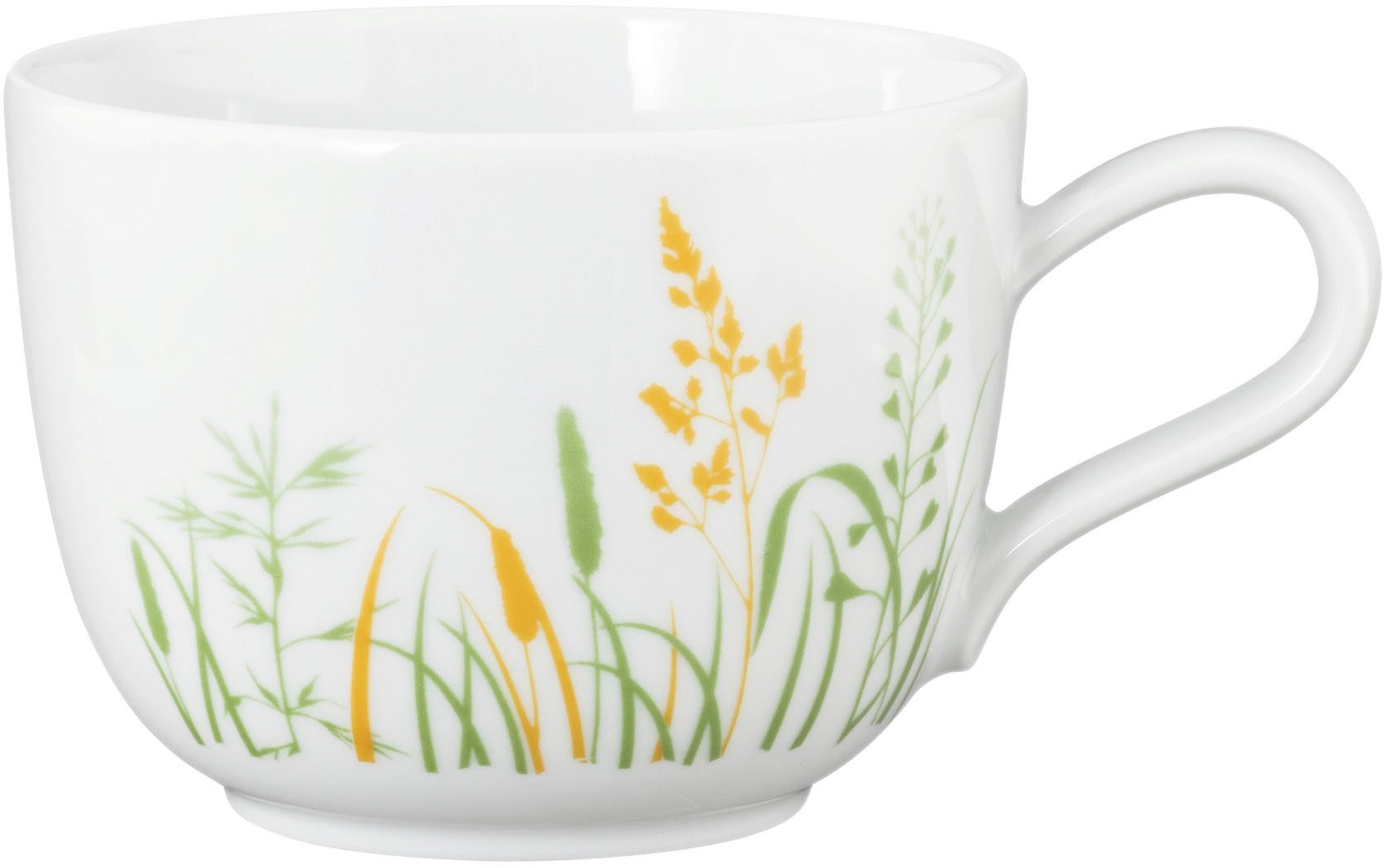 Seltmann Weiden Kaffeeservice Geschirr-Set, 18 Teile, Liberty Meadow Grasses (18-tlg), 6 Personen, Porzellan, Tassen, Untertassen, Teller, Made in Germany, 18 Teile, für 6 Personen