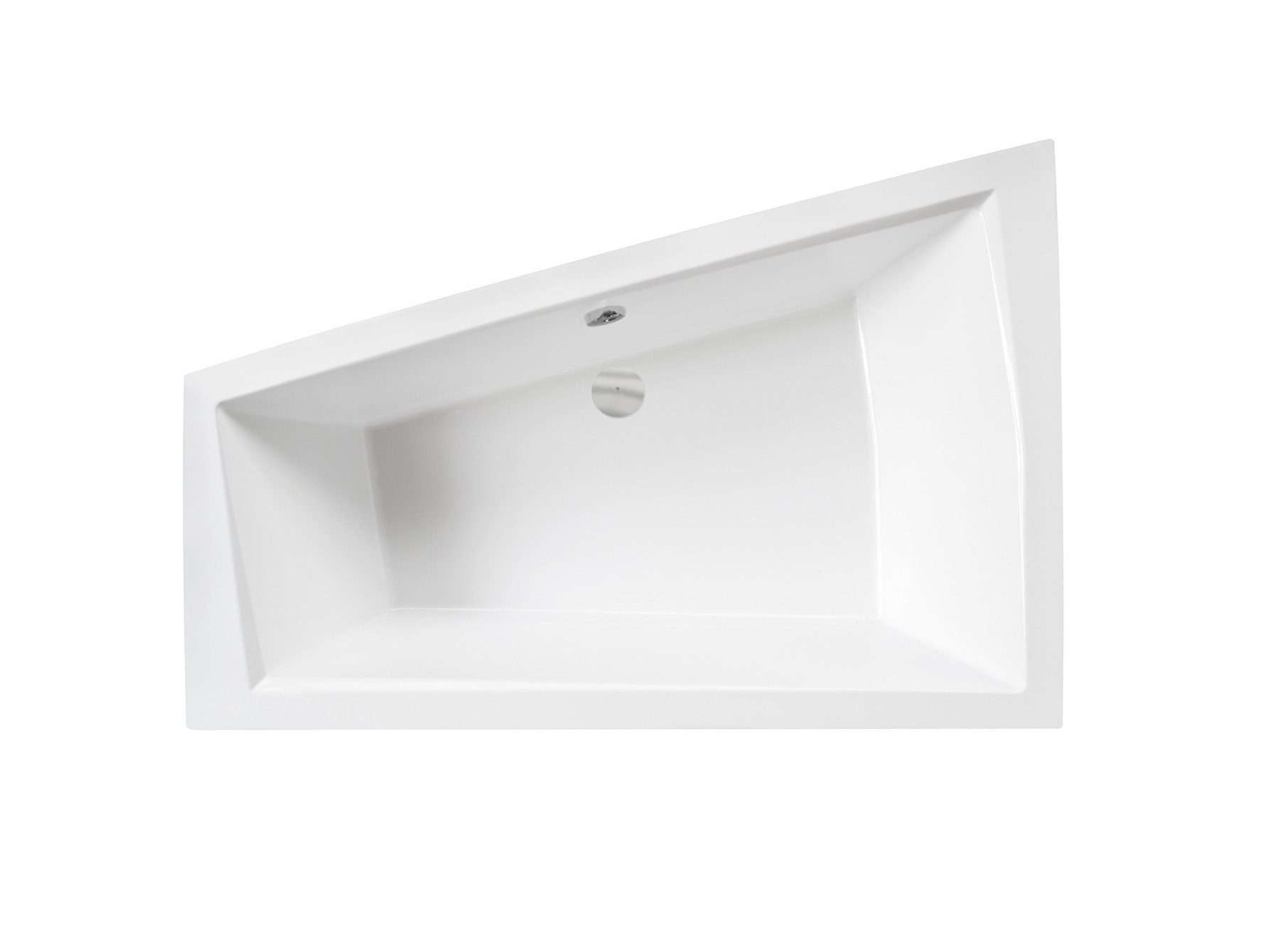 KOLMAN Badewanne Eckbadewanne Intima 170x125, (Links/Rechts), Ablaufgarnitur & Füße GRATIS