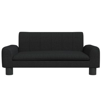 vidaXL Kindersofa Kindersofa Schwarz 70x45x30 cm Stoff Kindercouch Kindermöbel Kinderzim