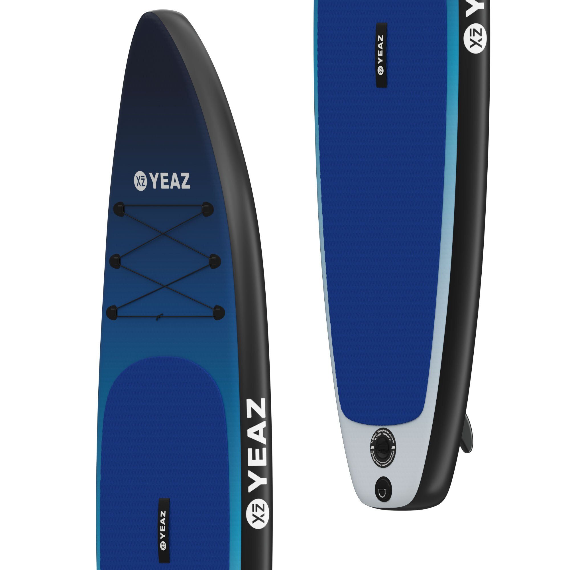 YEAZ Inflatable SUP-Board OCEAN BEACH - EXOTRACE - SET SUP Board und Kit, Inflatable SUP Board, (Set), inkl. Zubehör wie Paddel, Handpumpe und Rucksack