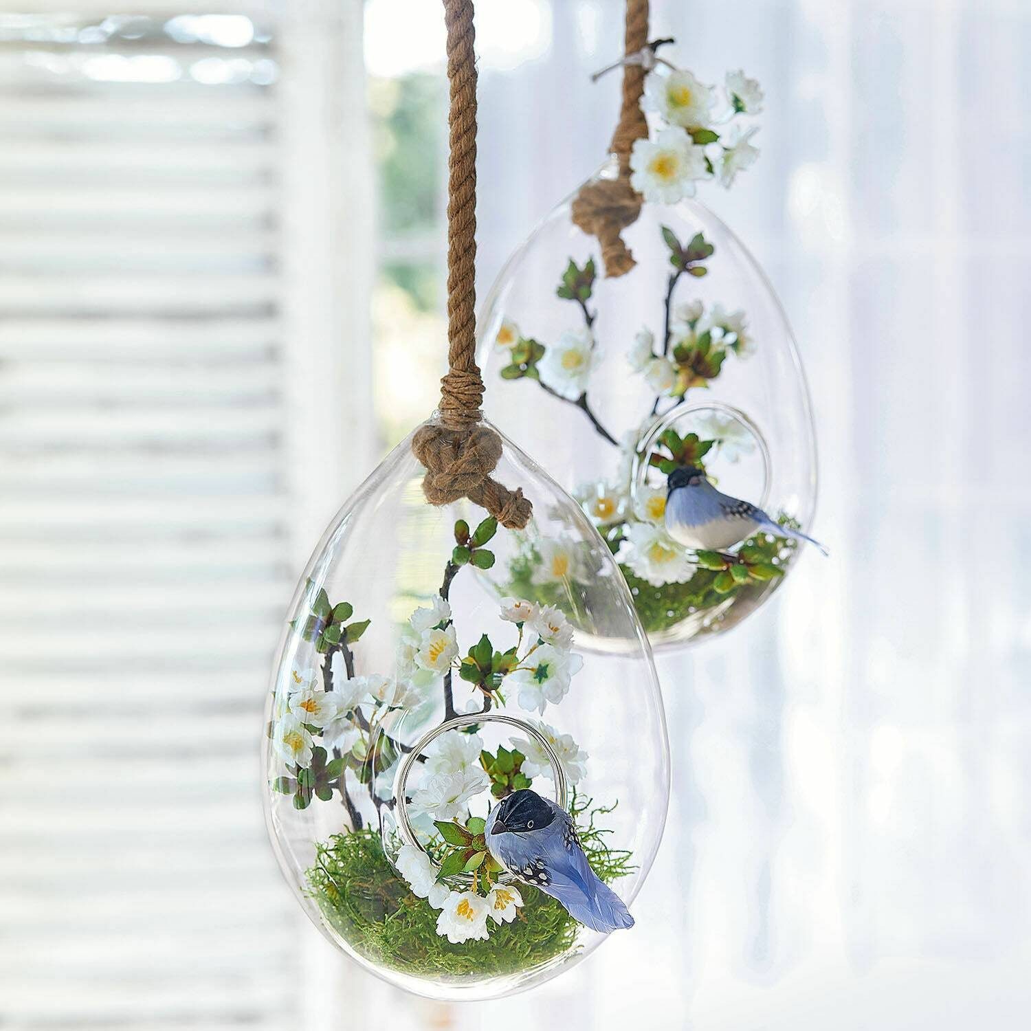 Mirabeau Dekofigur Deko-Vogel 2er Set Penelopé blau günstig online kaufen