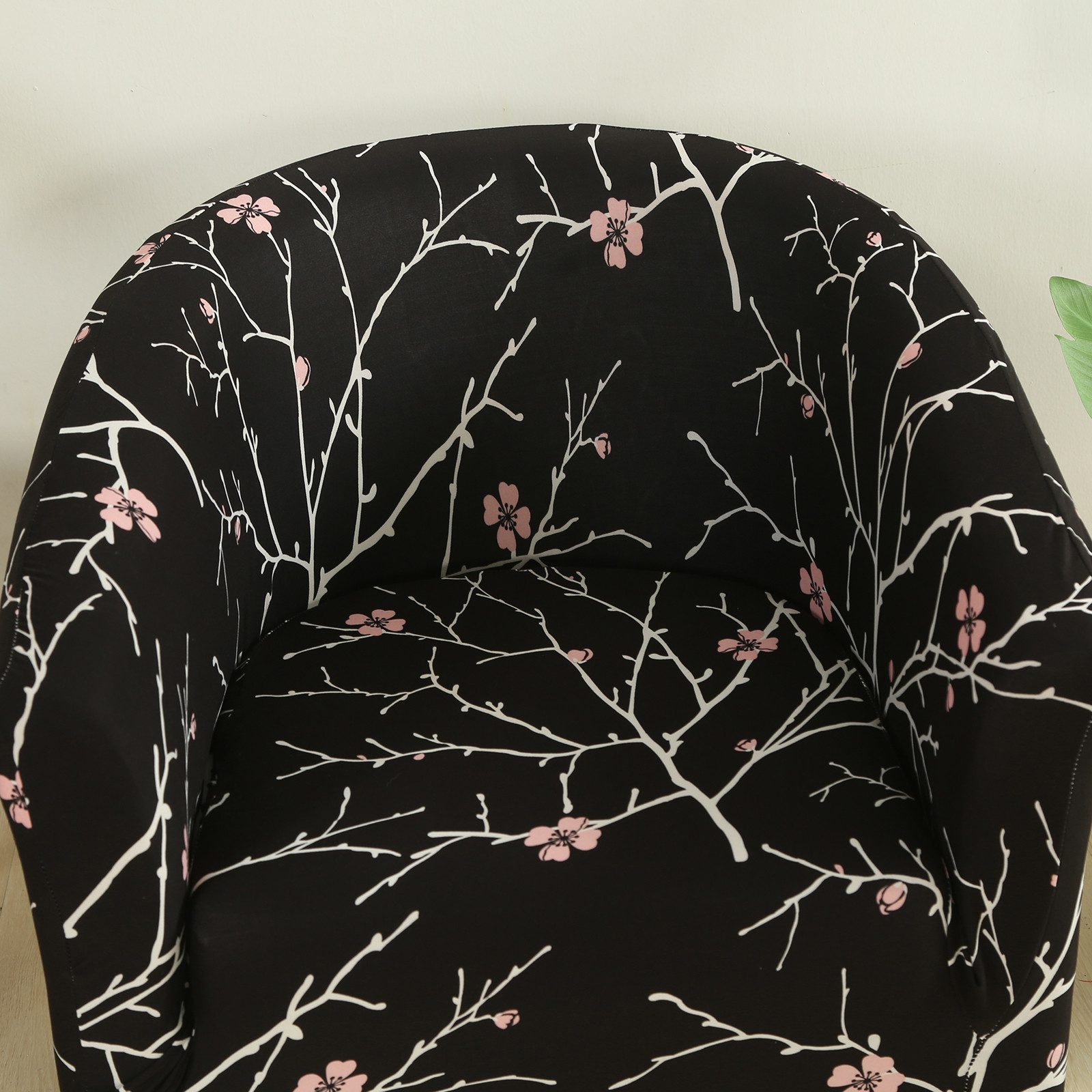 BTTO Sesselhusse Schonbezug Abnehmbarer und waschbarer Sessel Sofa-Schonbezug, Floraler Stuhl Überzug