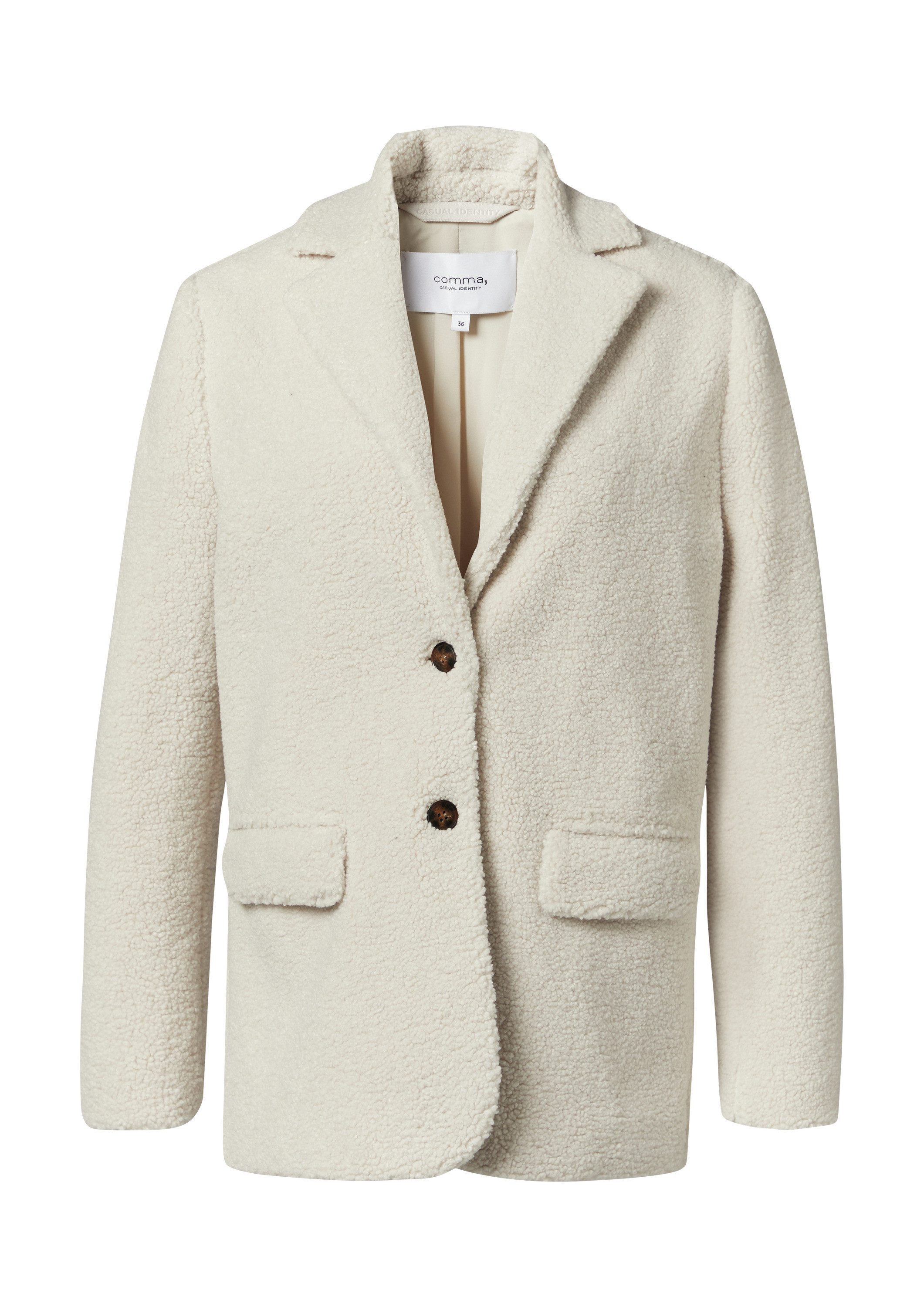comma Jackenblazer Indoor-Blazer Teddy-Blazer im Relaxed günstig online kaufen
