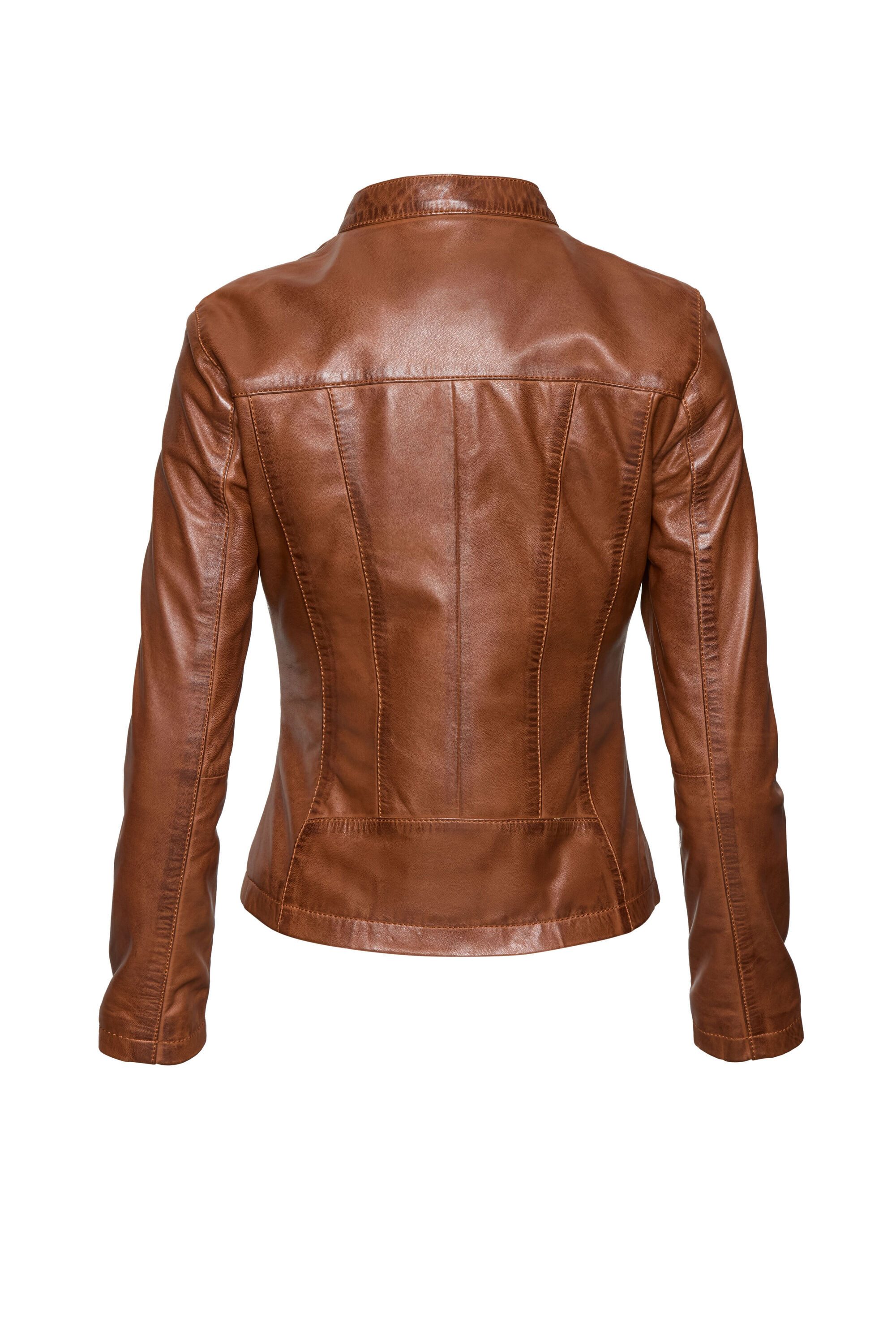 bugatti Lederjacke BULady-106 (1-St) mit Ziernähten günstig online kaufen